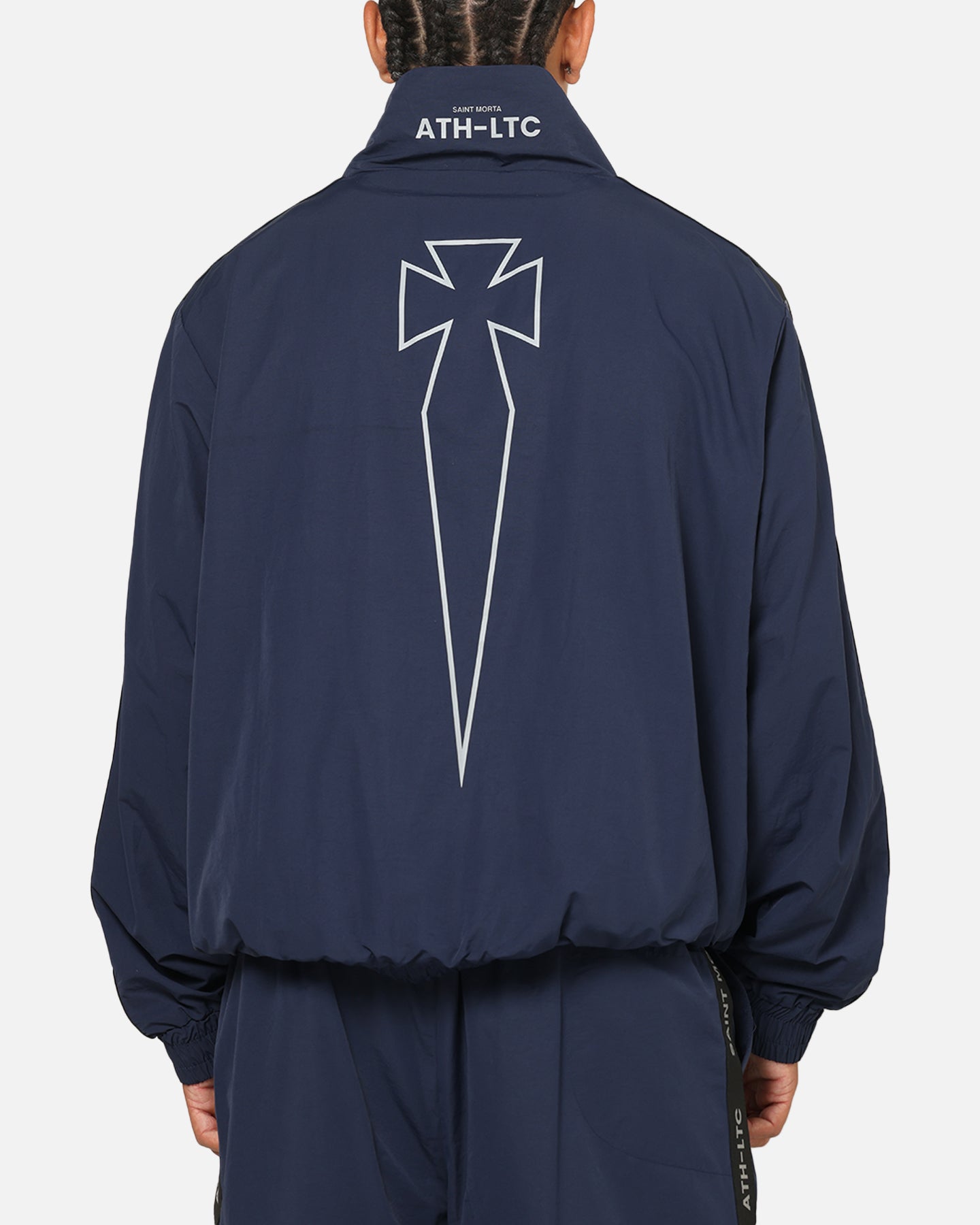 Saint Morta Athltc Zip Jacket Dark Royal/White