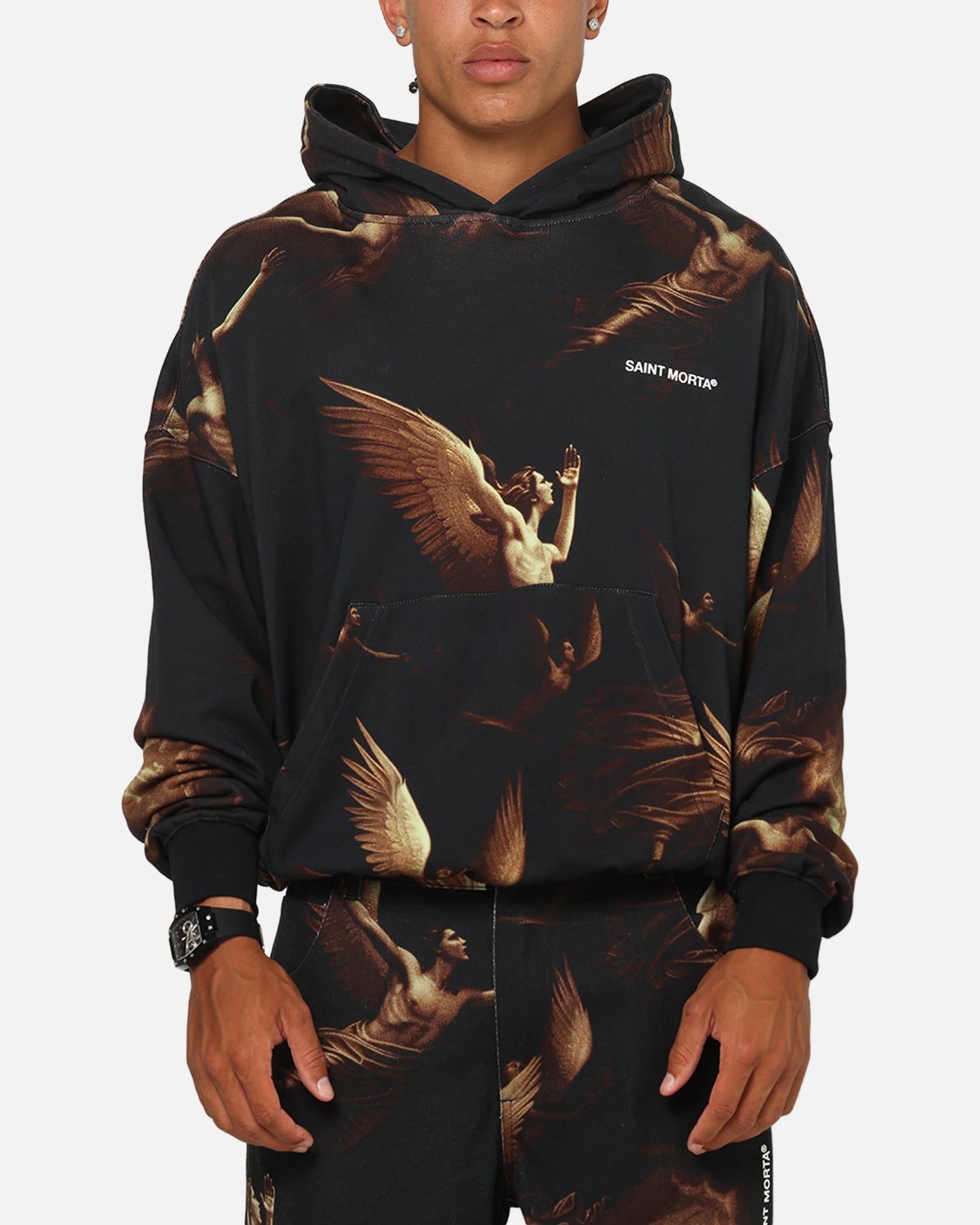 Saint Morta Ritual Rapture Hoodie Black/Orange