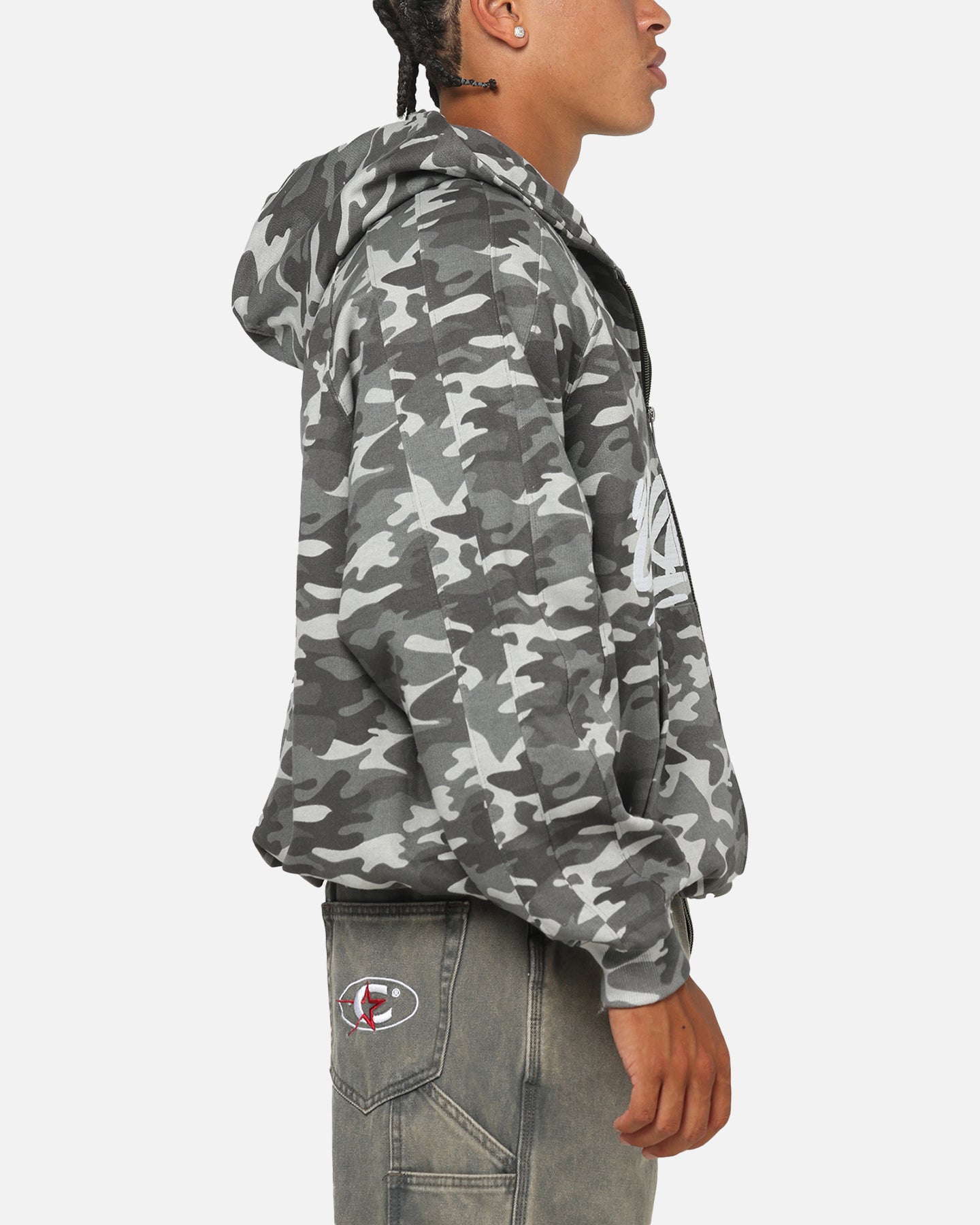 Carre Grit Hoodie Black Camo