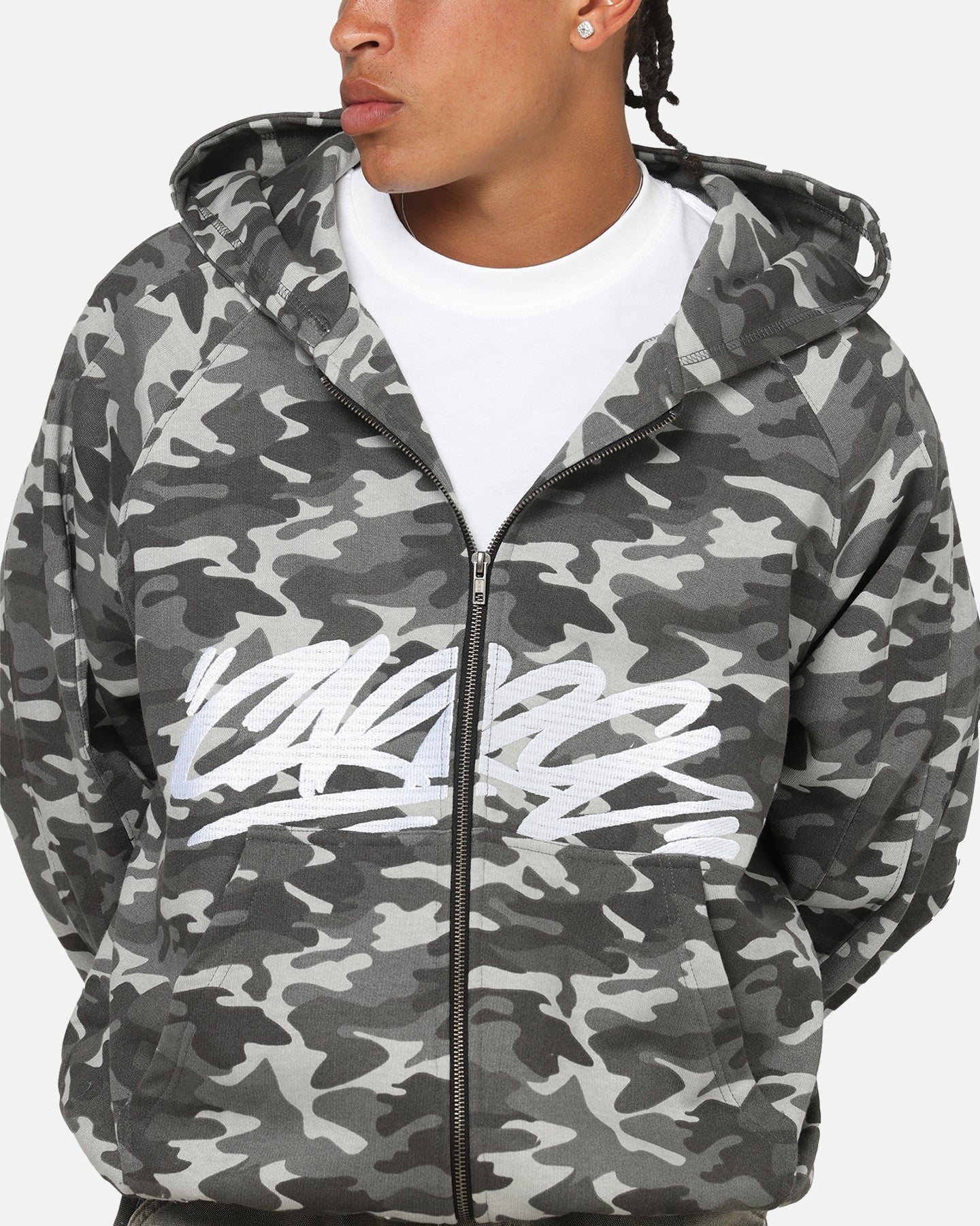 Carre Grit Hoodie Black Camo