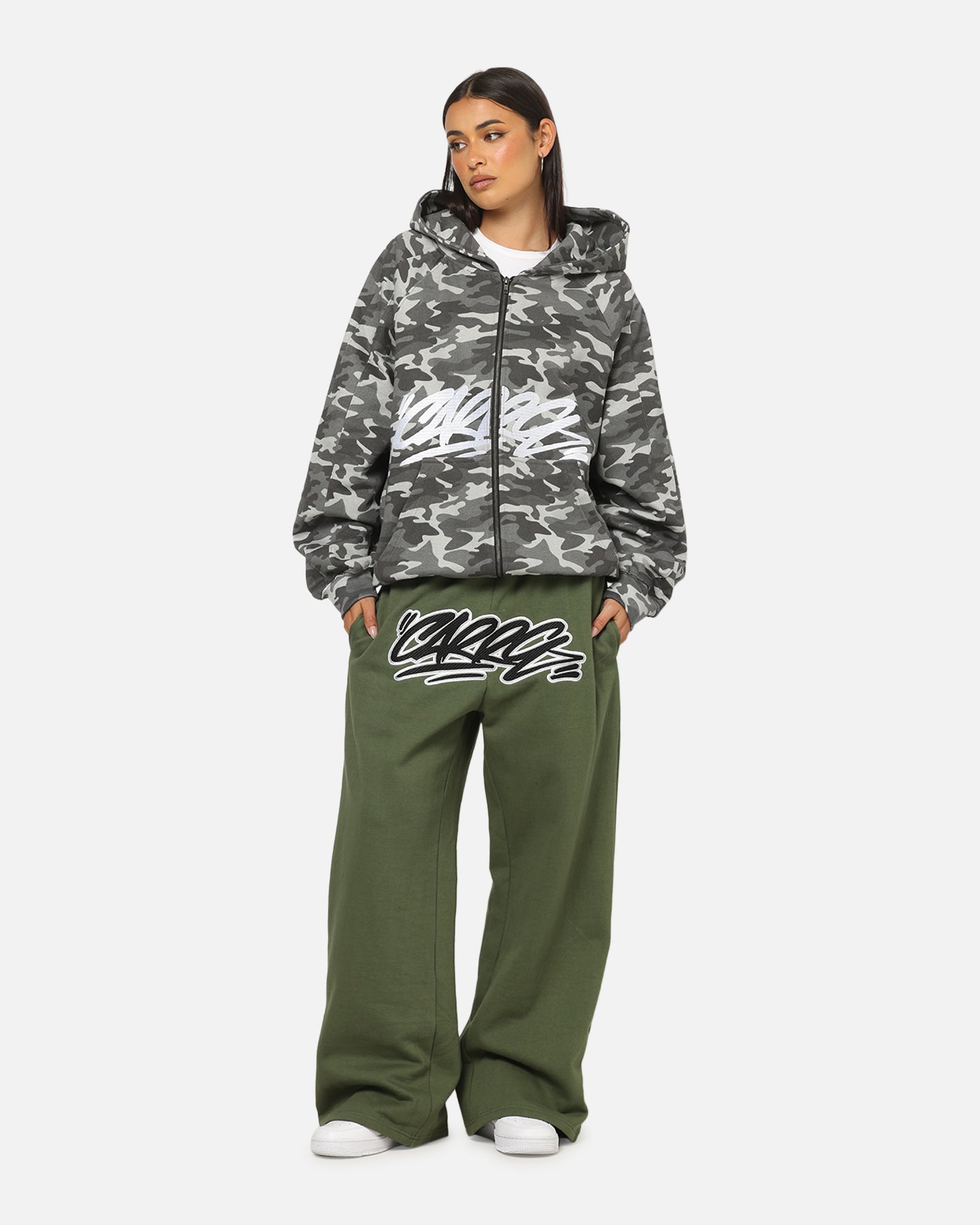 Carre Grit Hoodie Black Camo