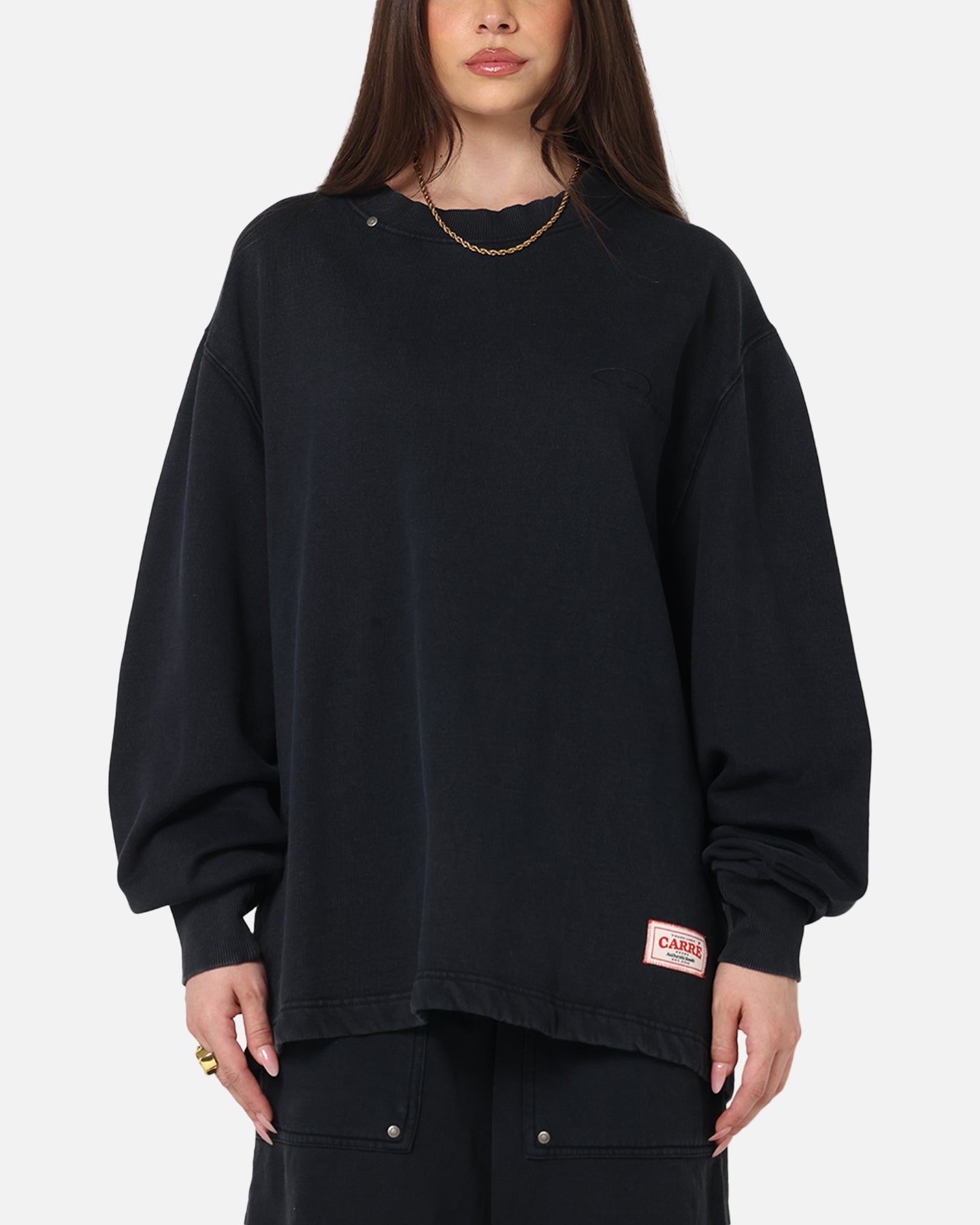Carre Rivet Crewneck Charcoal