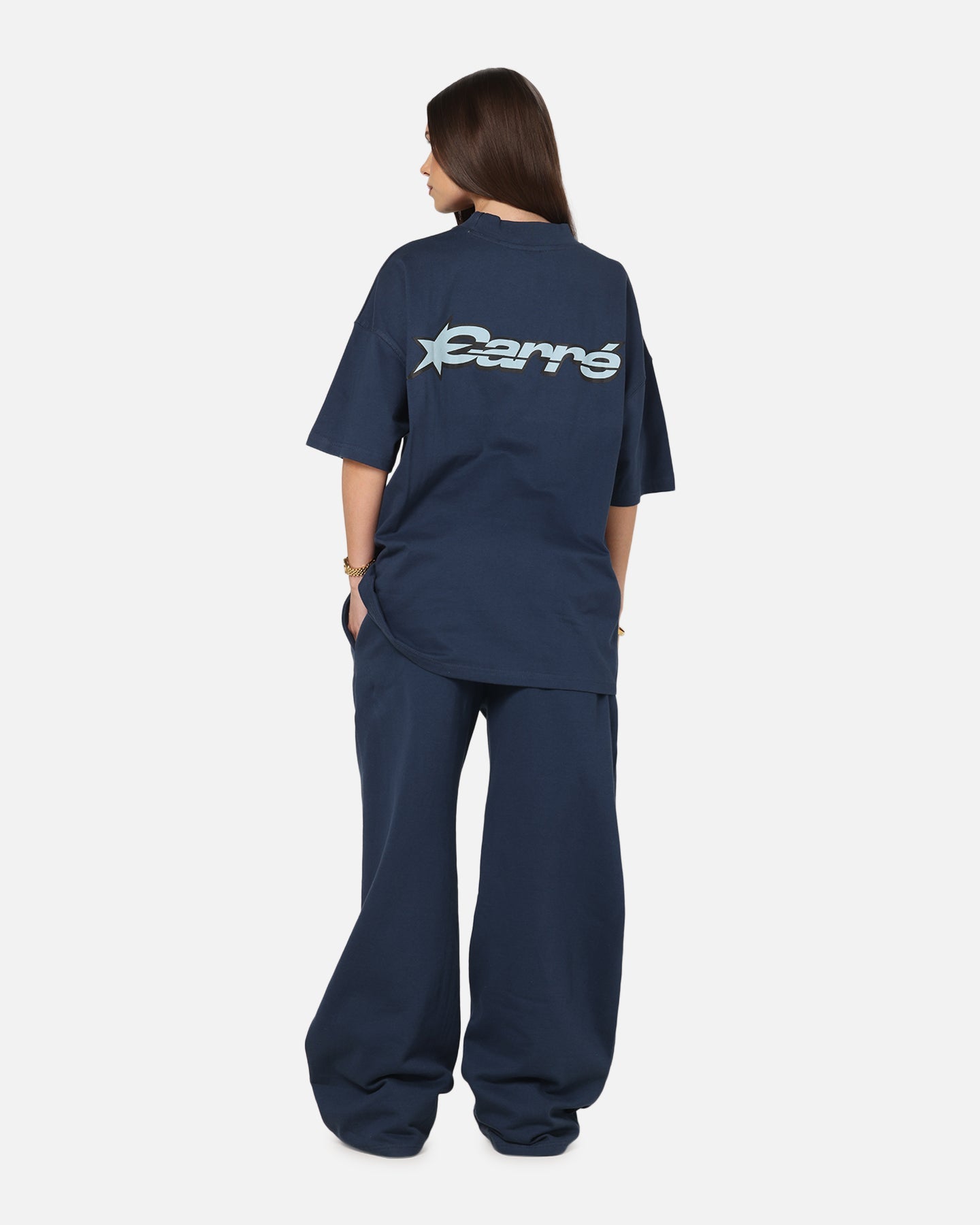 Carre International Star T-Shirt Navy