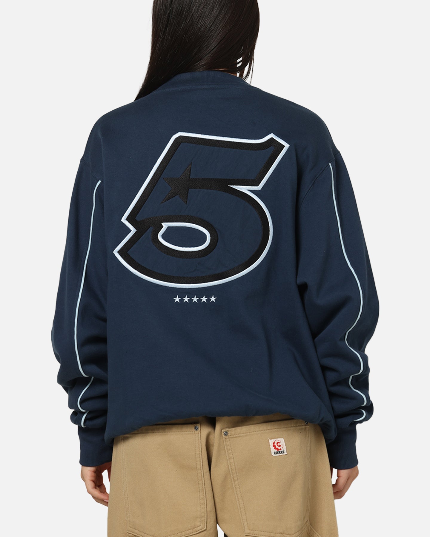 Carre International Star Crewneck Navy