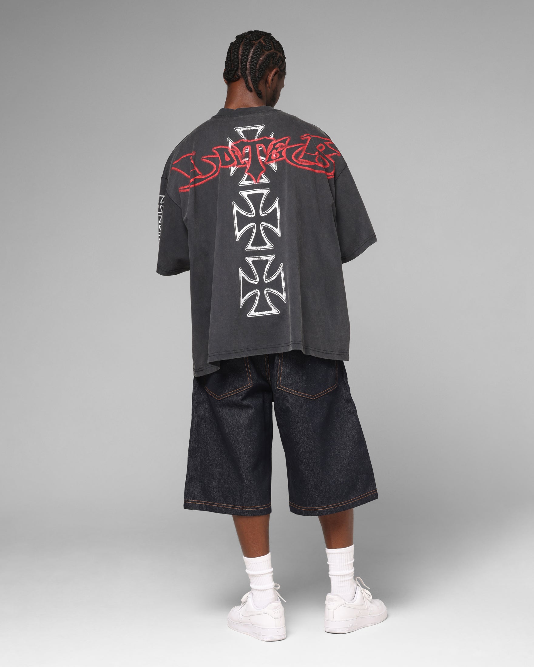 Loiter Hardcore Premium T-Shirt Washed Black