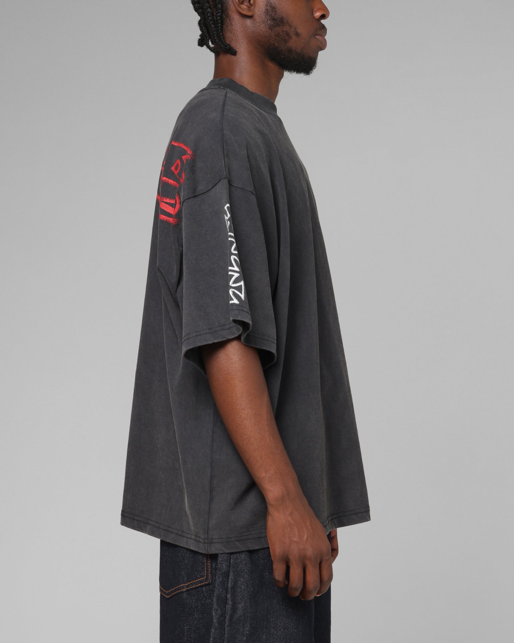 Loiter Hardcore Premium T-Shirt Washed Black