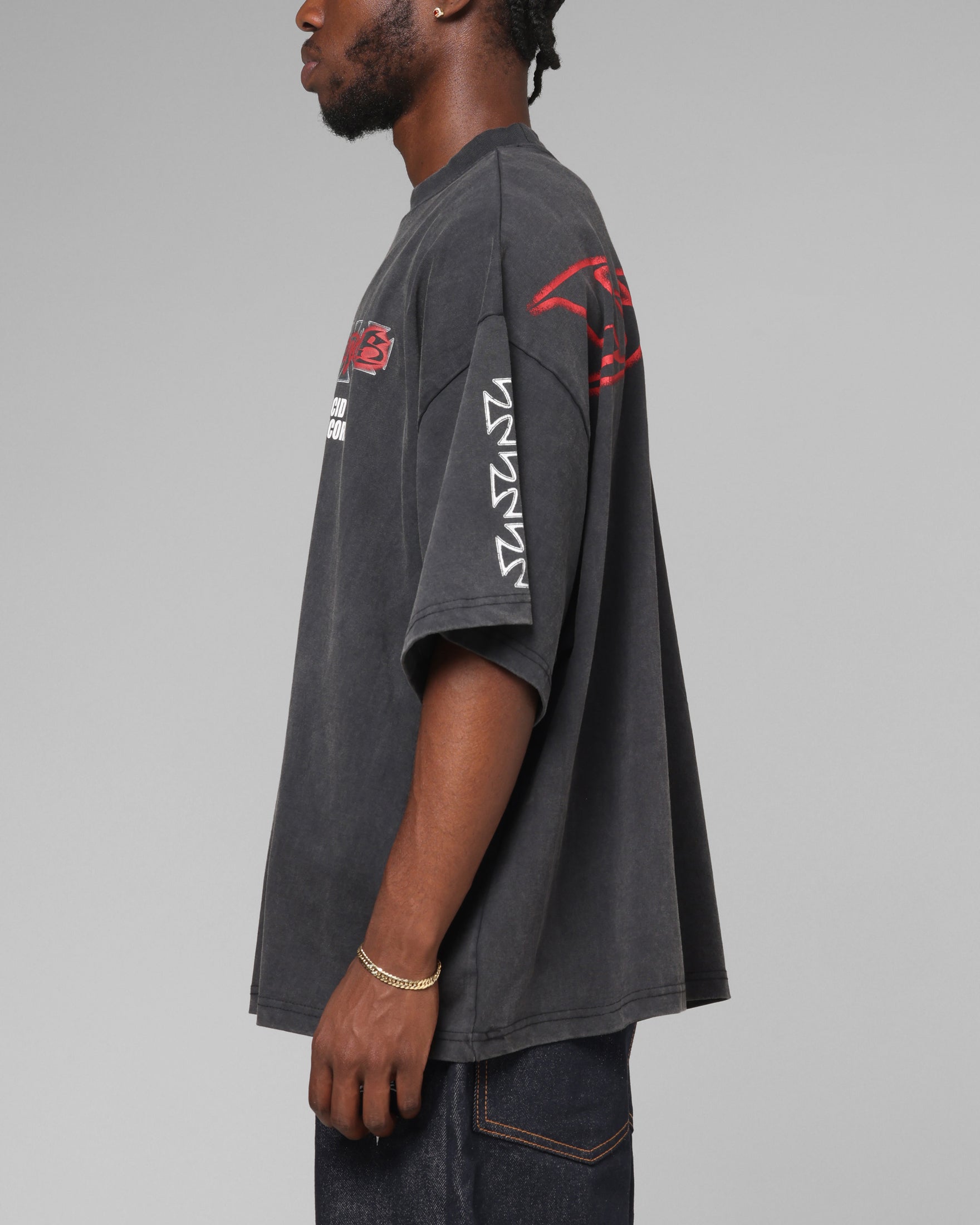 Loiter Hardcore Premium T-Shirt Washed Black