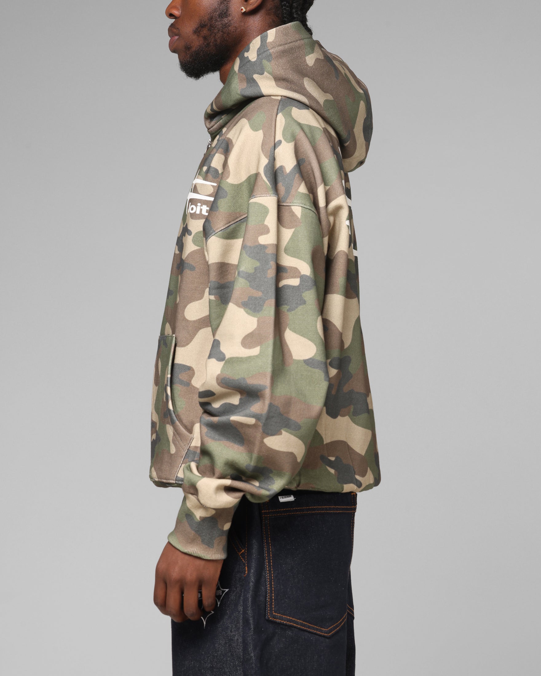 Loiter Ultra Hybrid Zip Hoodie Camo