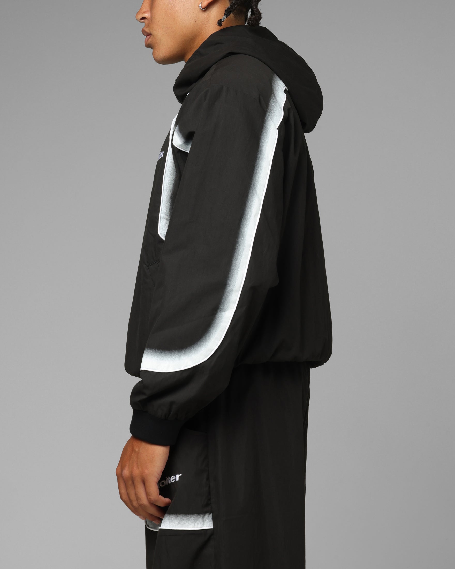 Loiter Spray Day Track Jacket Black