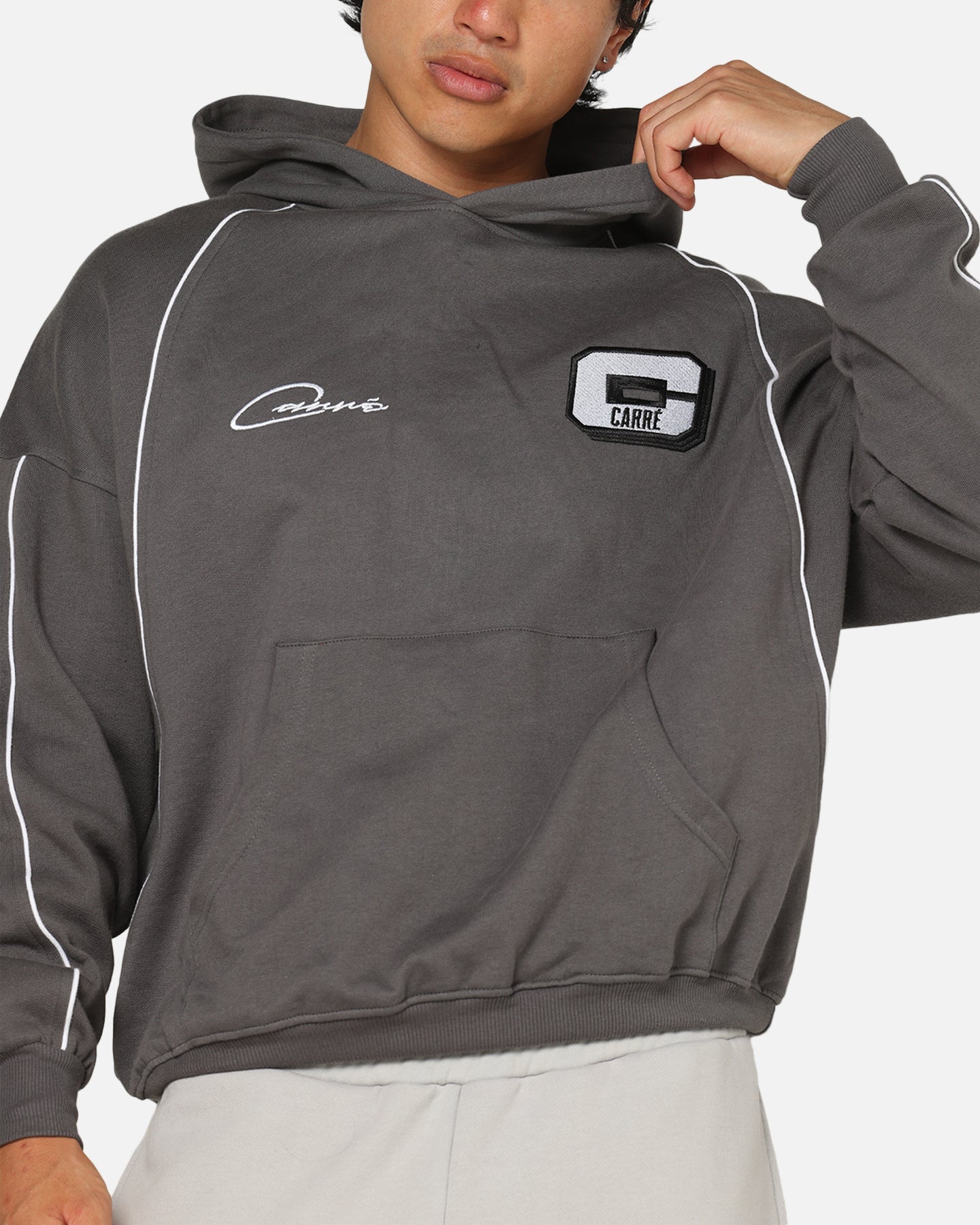 Carre International Star Hoodie Charcoal