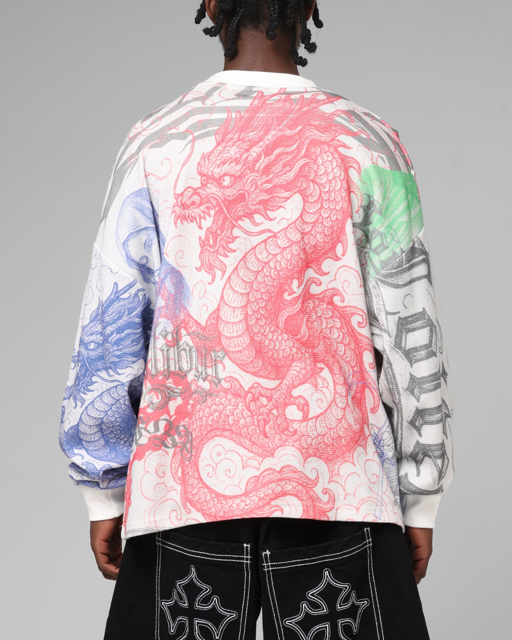 Loiter Sketch Book Long Sleeve T-Shirt White