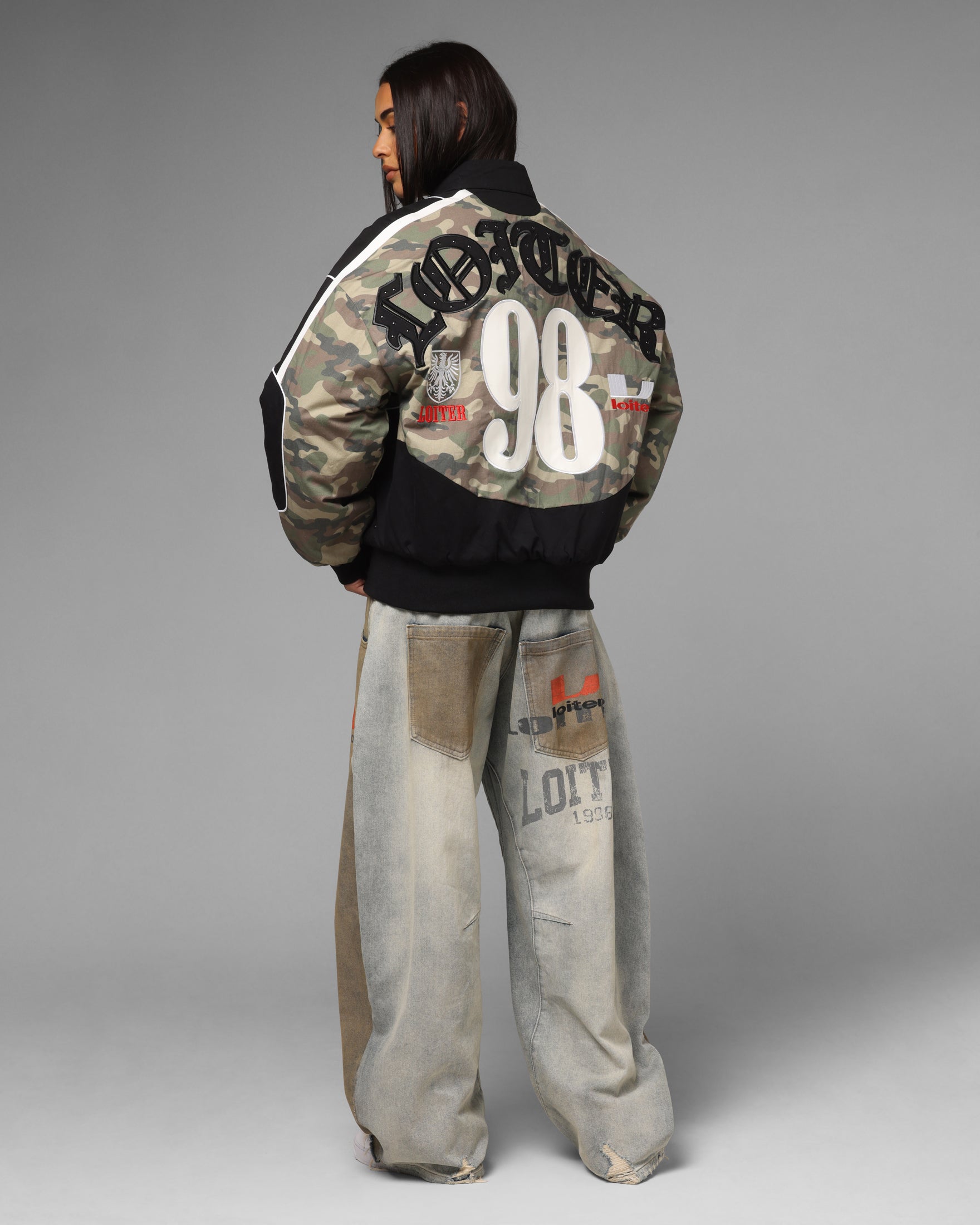 Loiter Enroute Racing Jacket Camo/Black