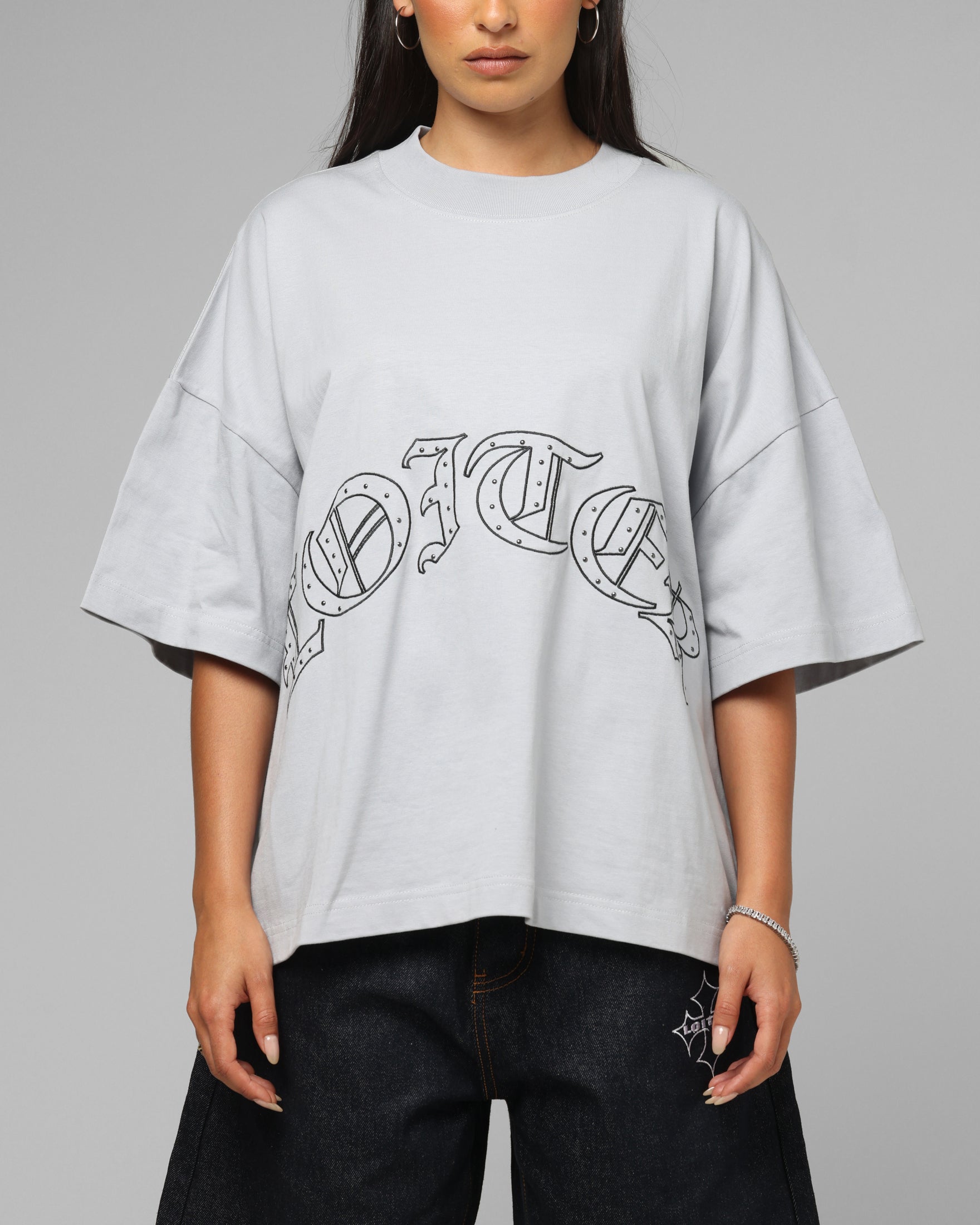 Loiter Destruct T-Shirt Grey