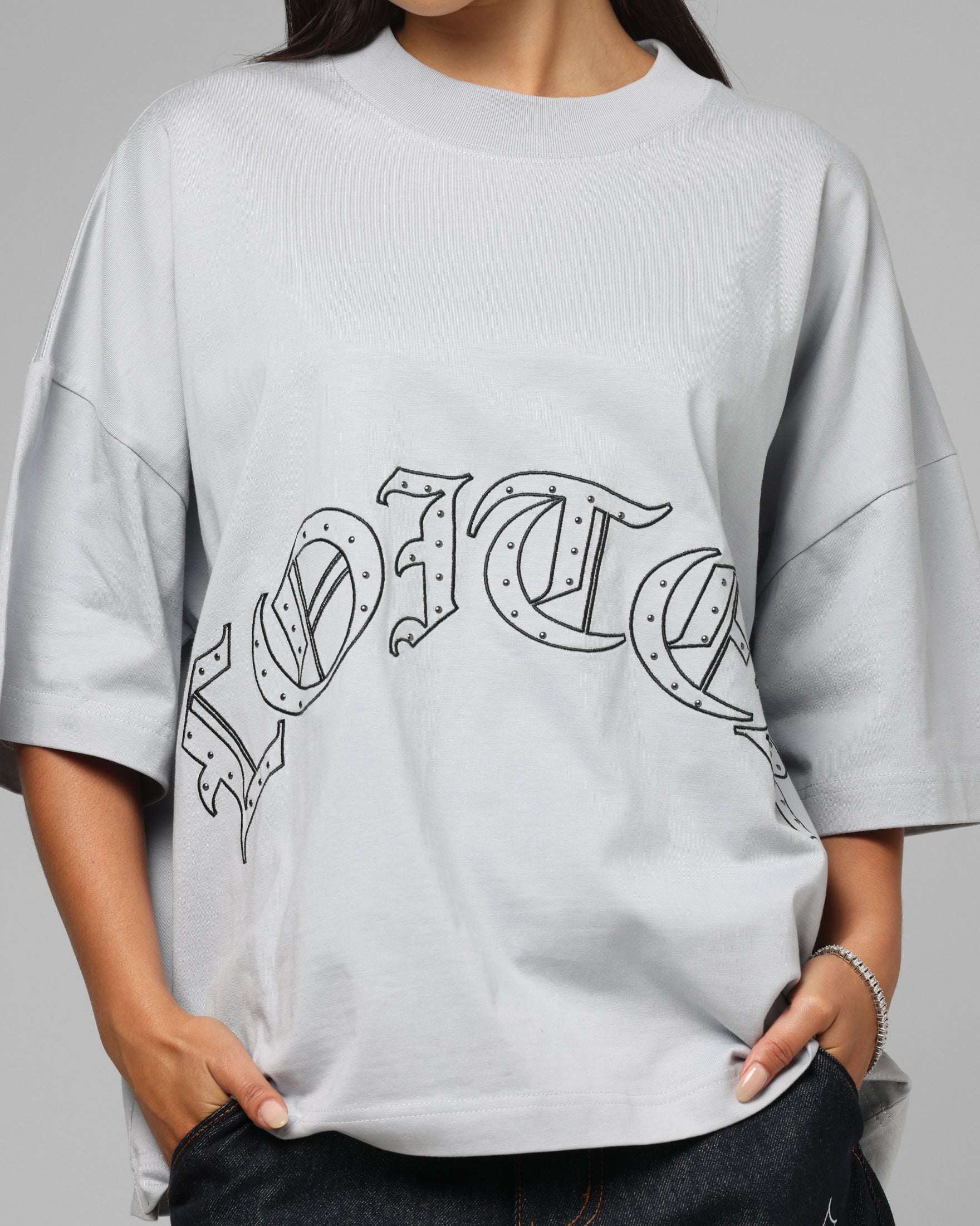 Loiter Destruct T-Shirt Grey