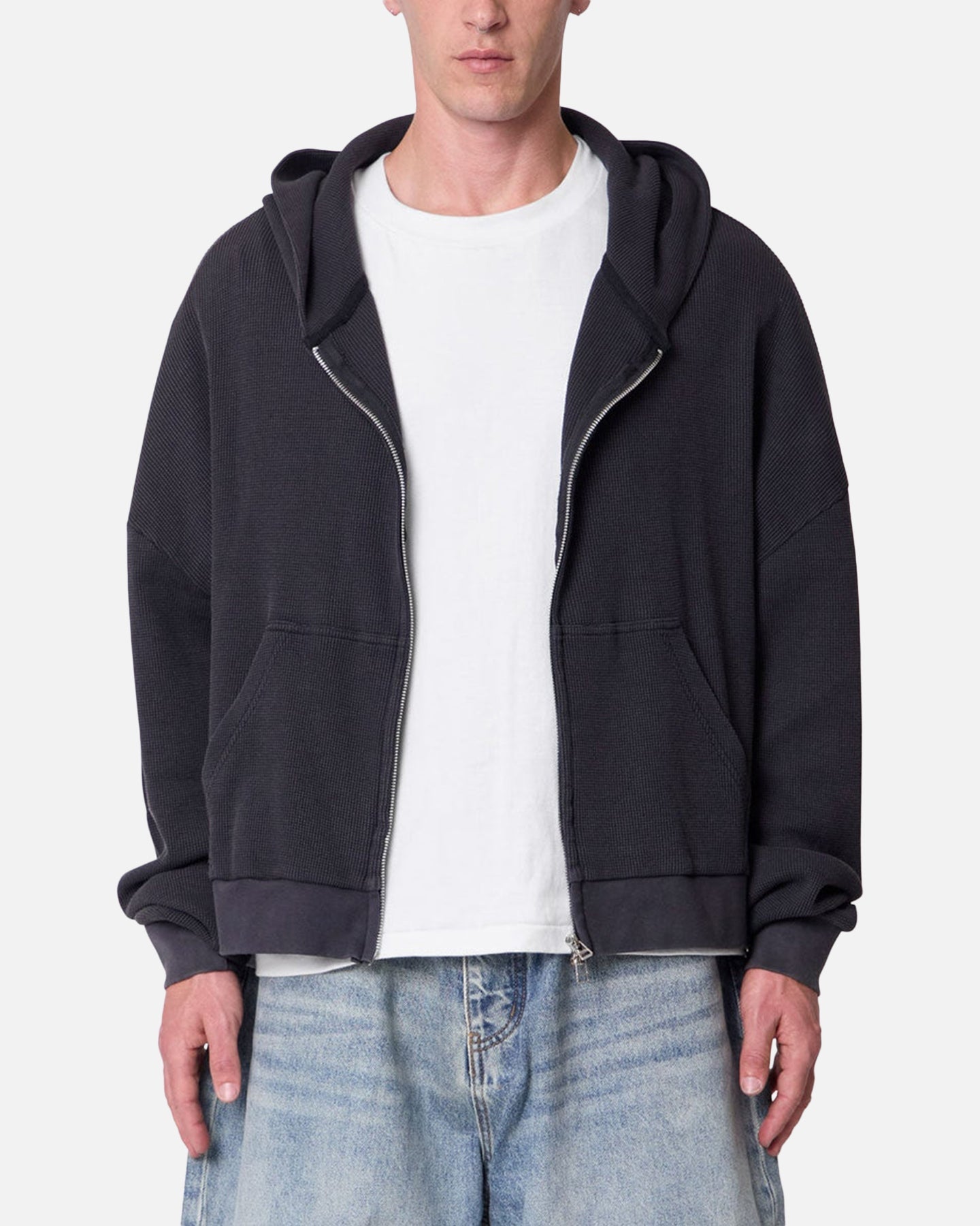 MNML Thermal Hoodie Washed Black