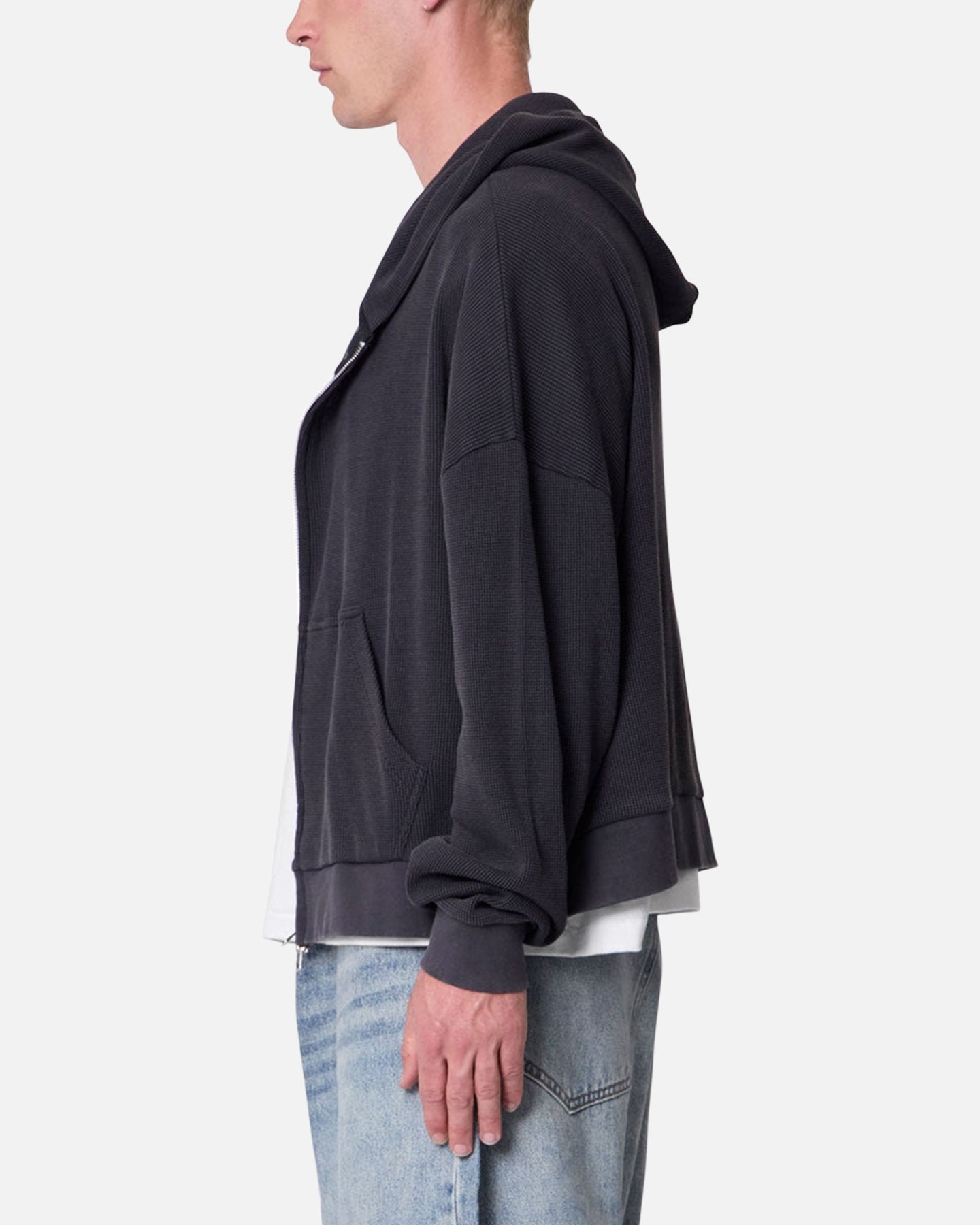 MNML Thermal Hoodie Washed Black