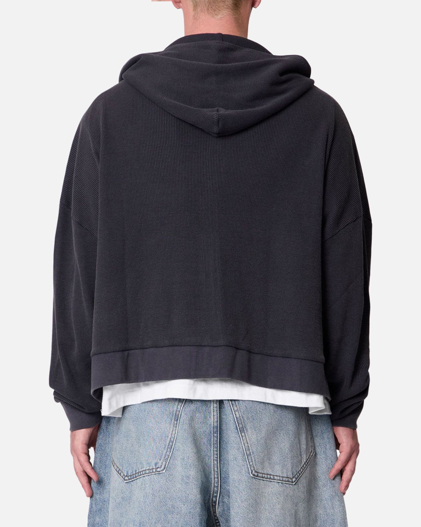 MNML Thermal Hoodie Washed Black