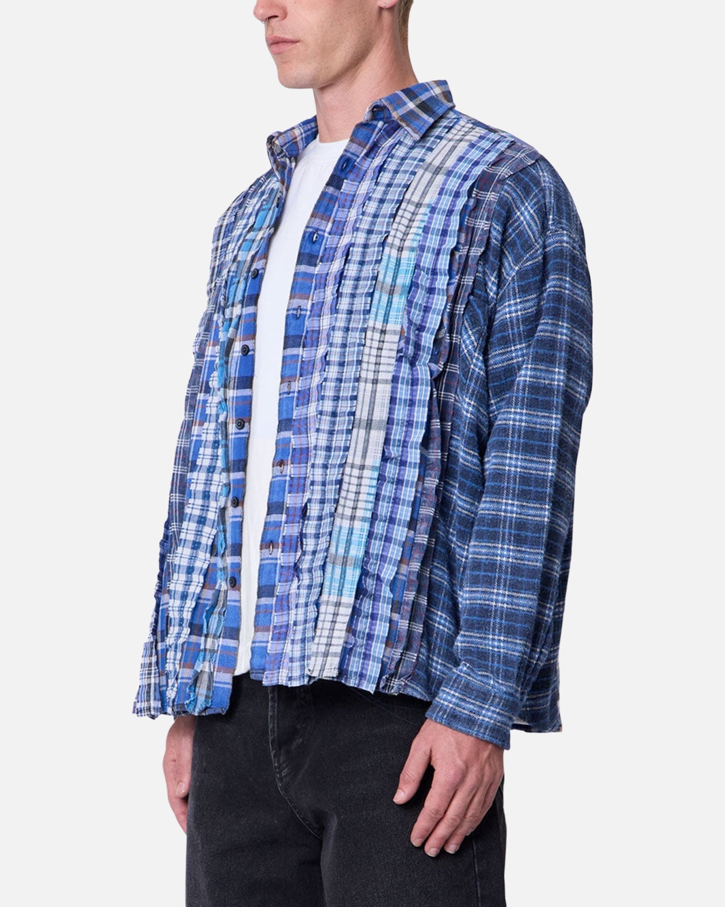 MNML Tuxedo Vintage Flannel Shirt Blue/Multi