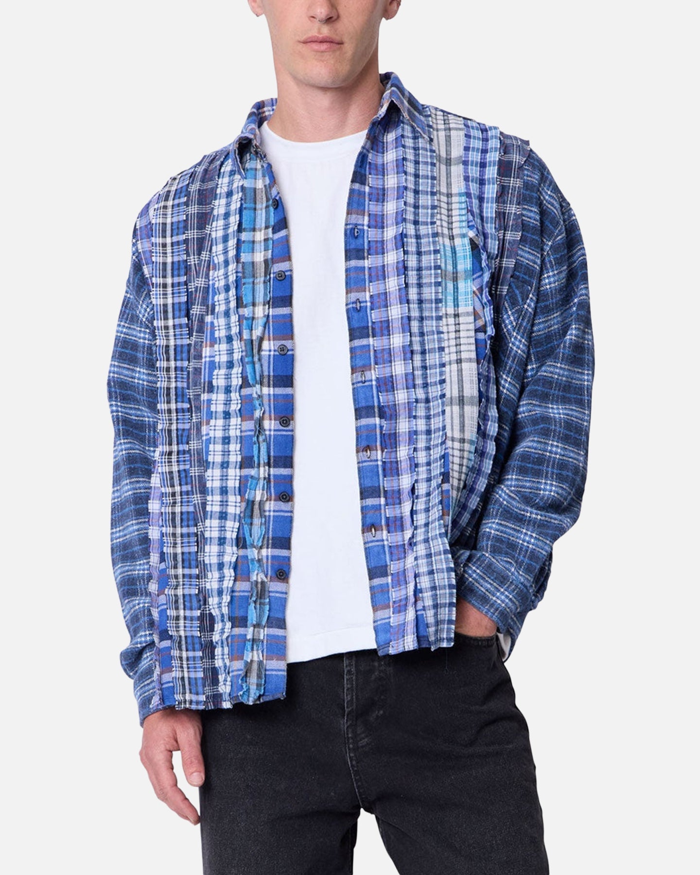 MNML Tuxedo Vintage Flannel Shirt Blue/Multi