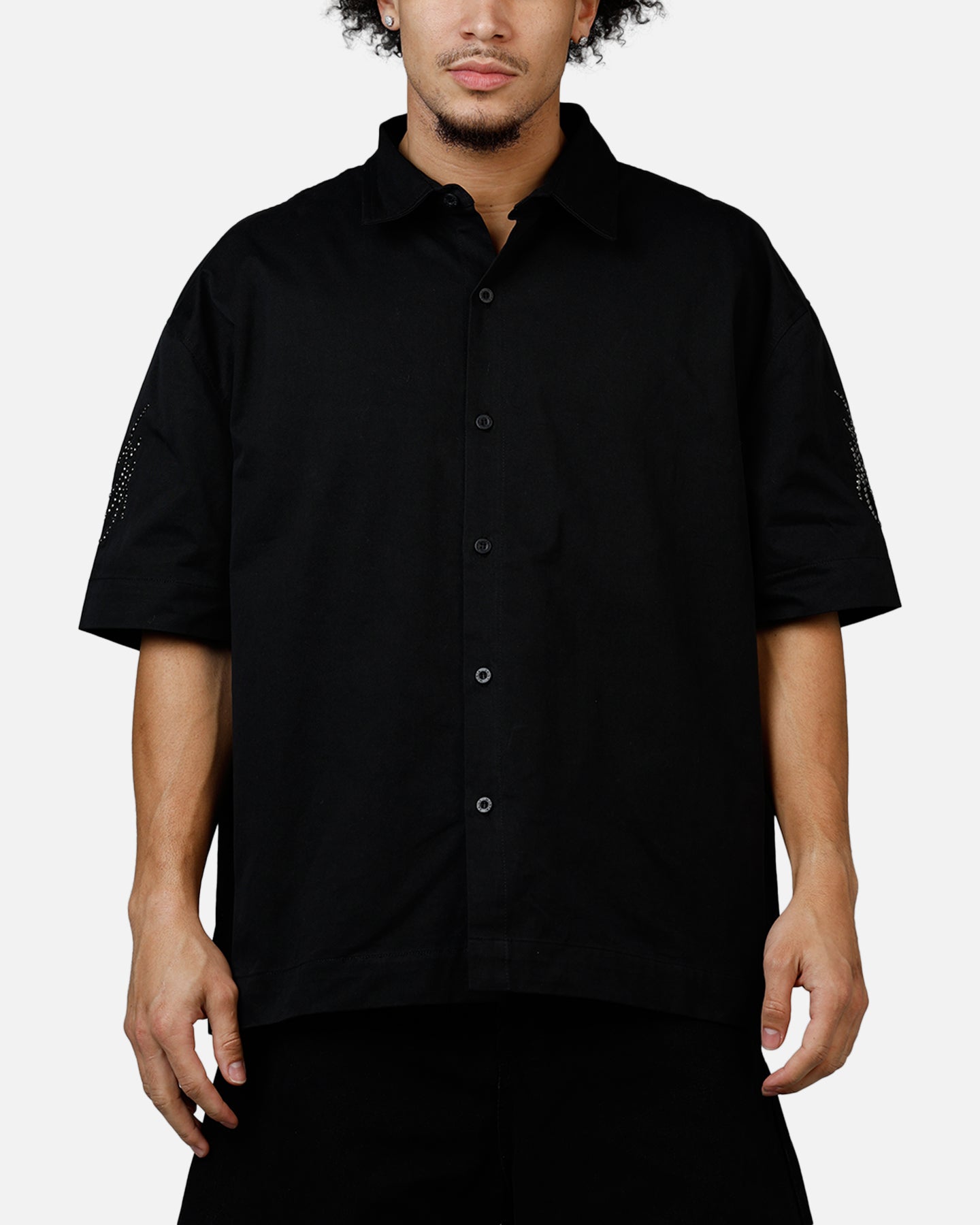 Saint Morta Sanctified Button Up Shirt Black