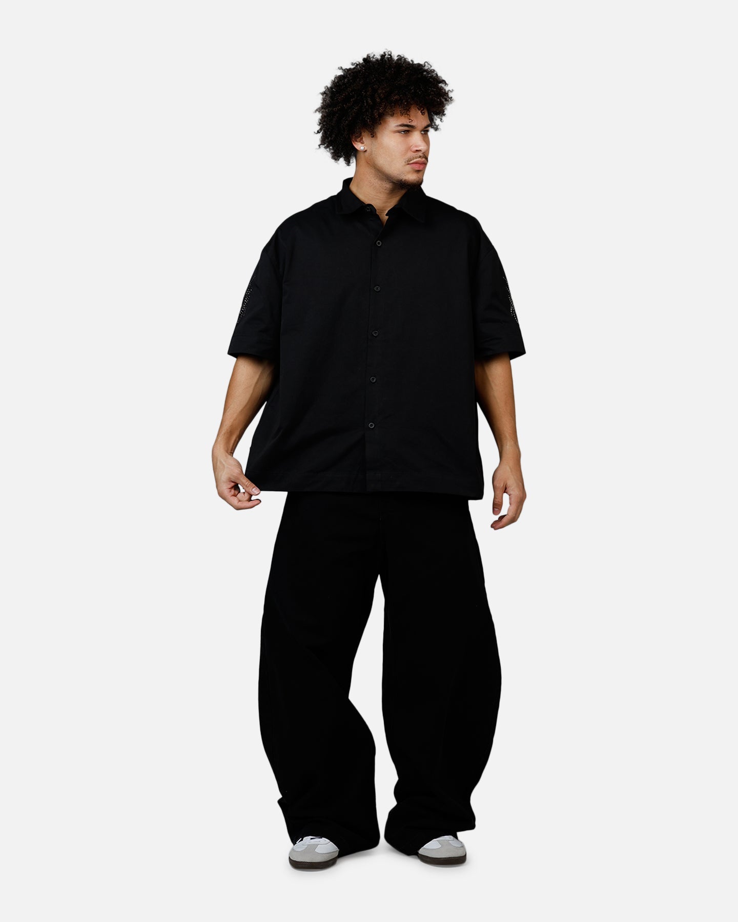 Saint Morta Sanctified Button Up Shirt Black