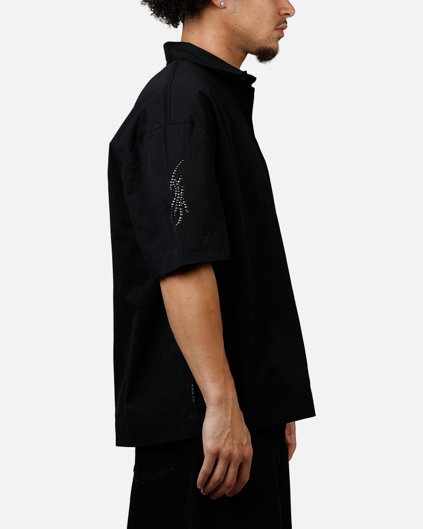 Saint Morta Sanctified Button Up Shirt Black