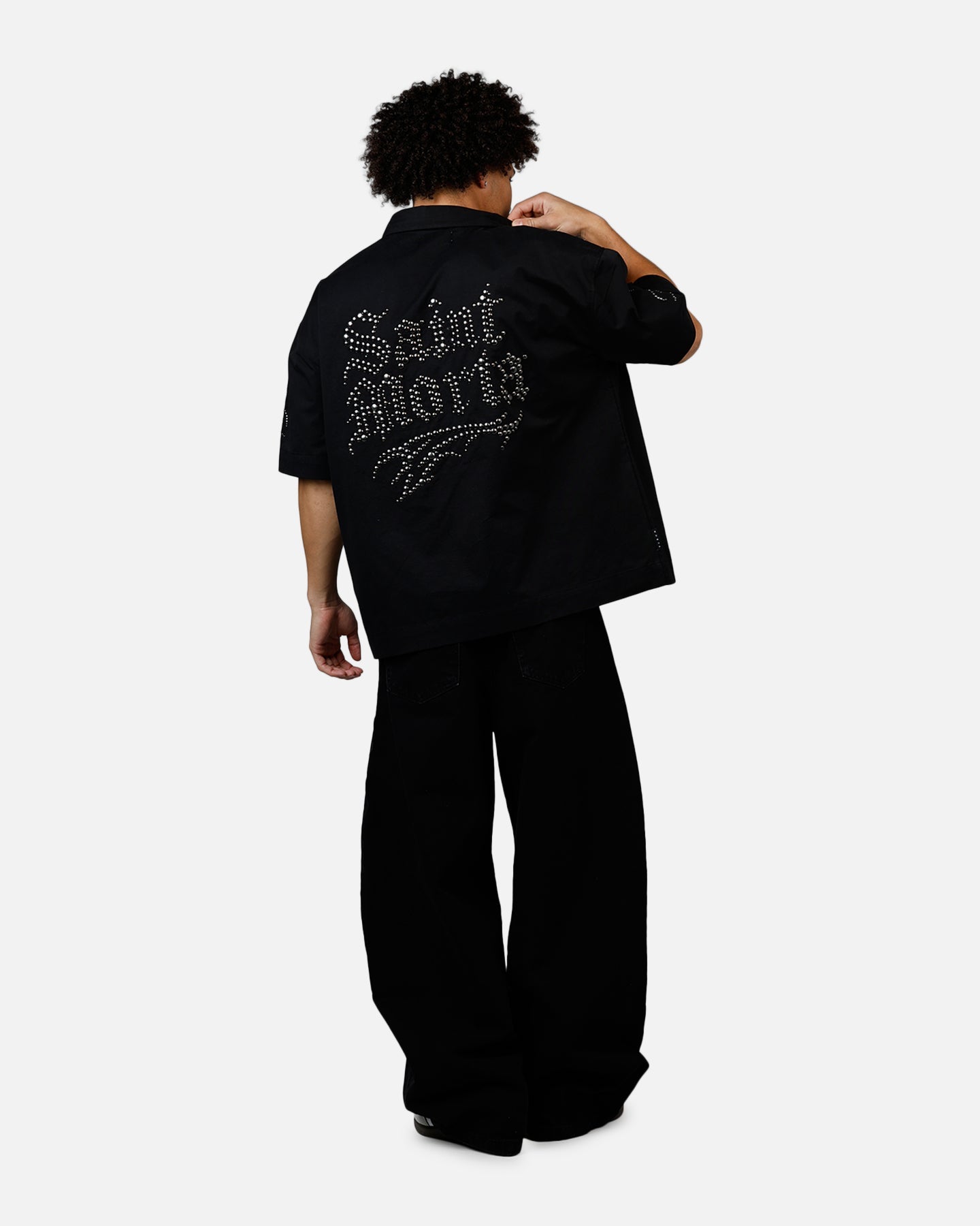 Saint Morta Sanctified Button Up Shirt Black