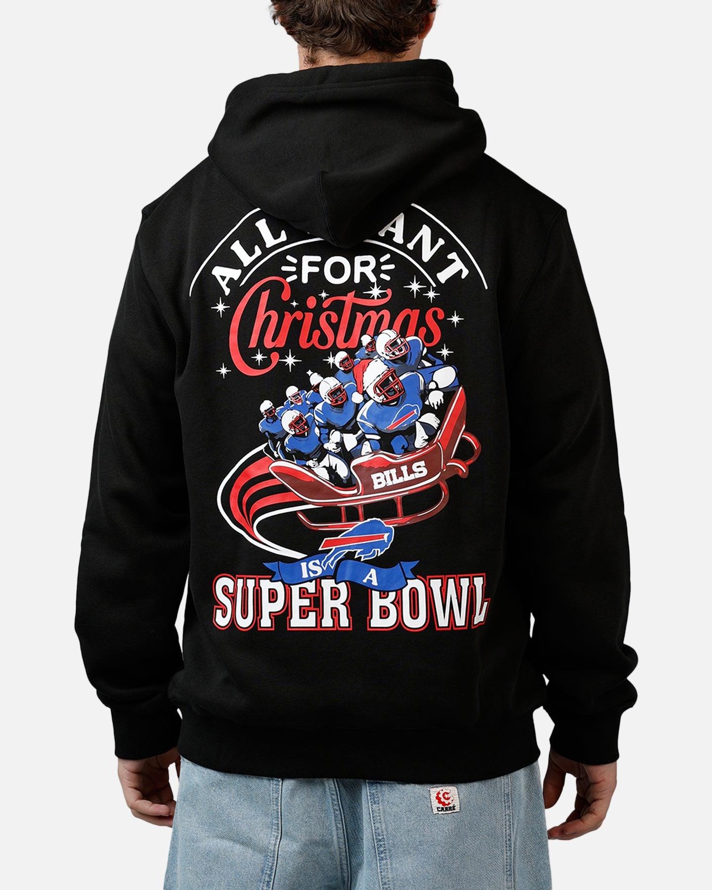 New Era Buffalo Bills All I Want For Christmas Hoodie Black