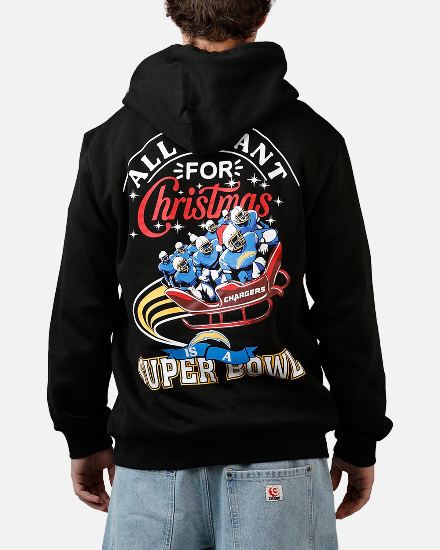 New Era Los Angeles Chargers All I Want For Christmas Hoodie Black