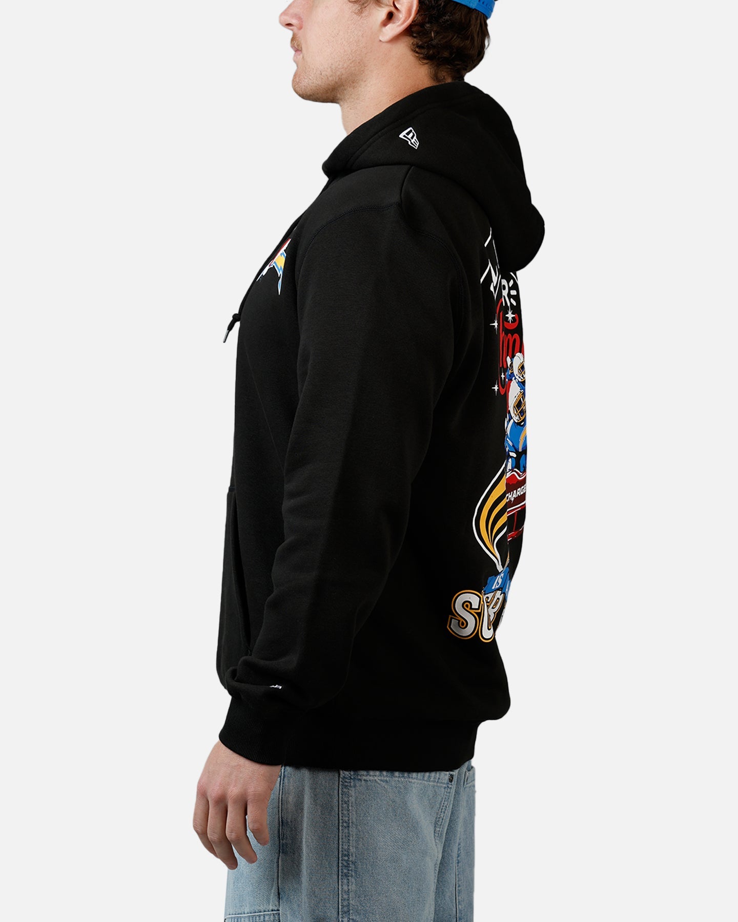 New Era Los Angeles Chargers All I Want For Christmas Hoodie Black