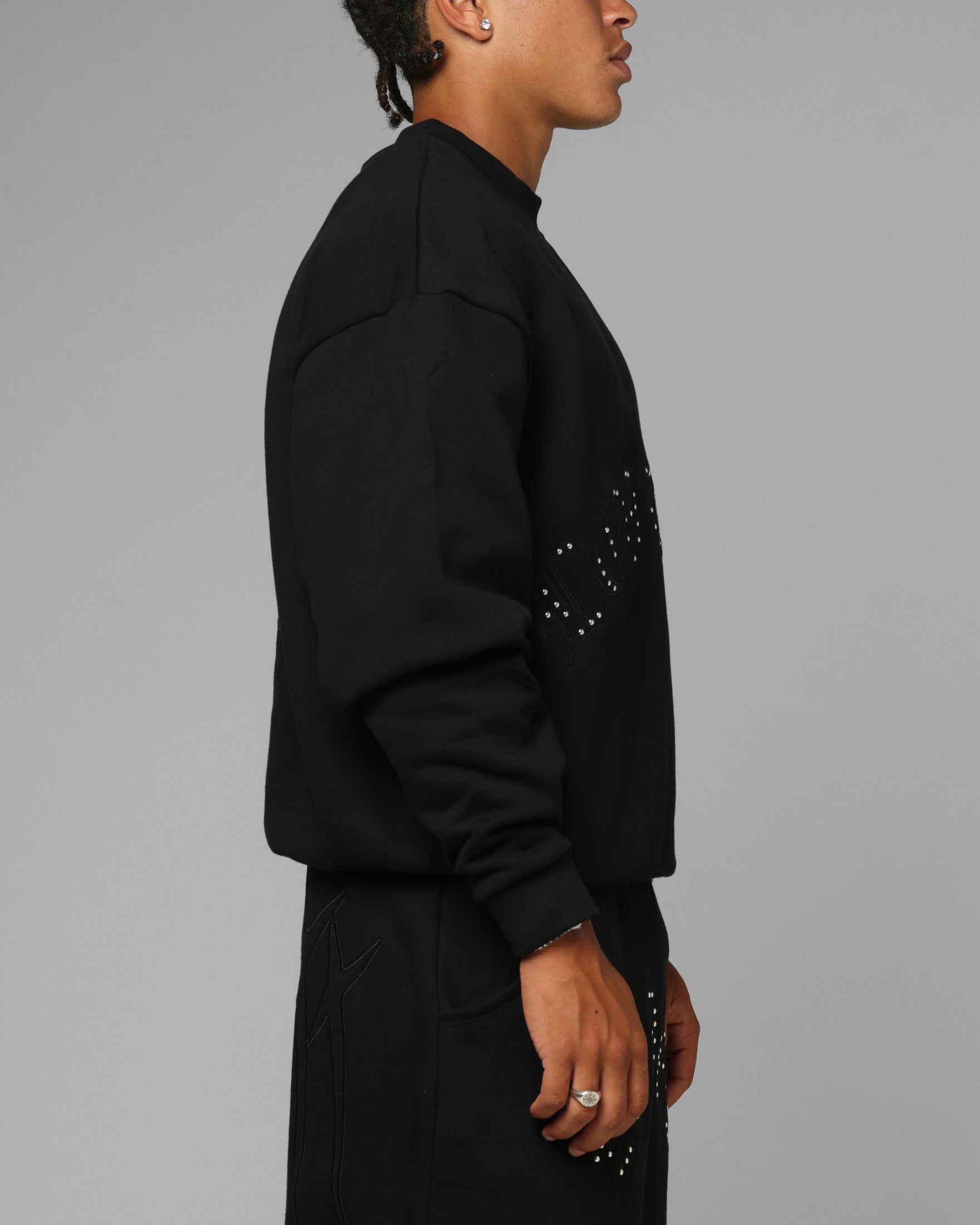 Loiter Destruct Crewneck Black