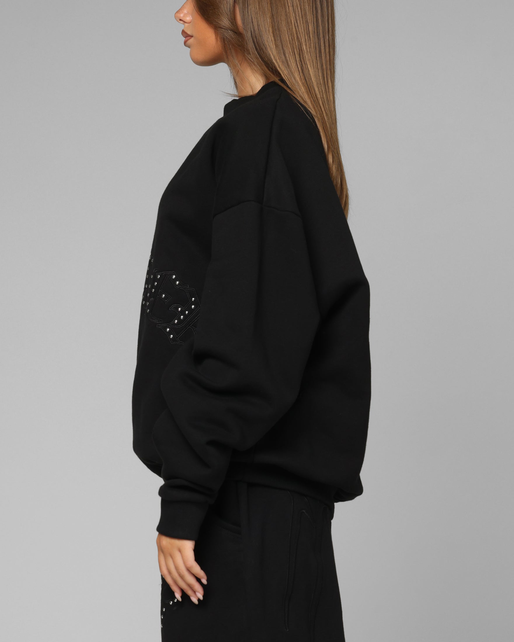 Loiter Destruct Crewneck Black