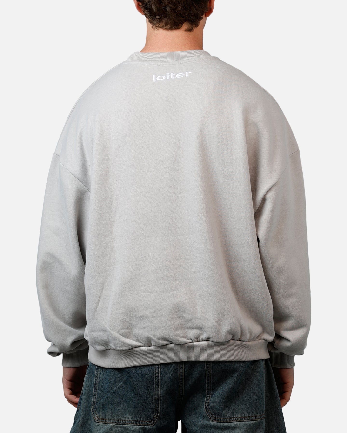 Loiter Destruct Crewneck Grey