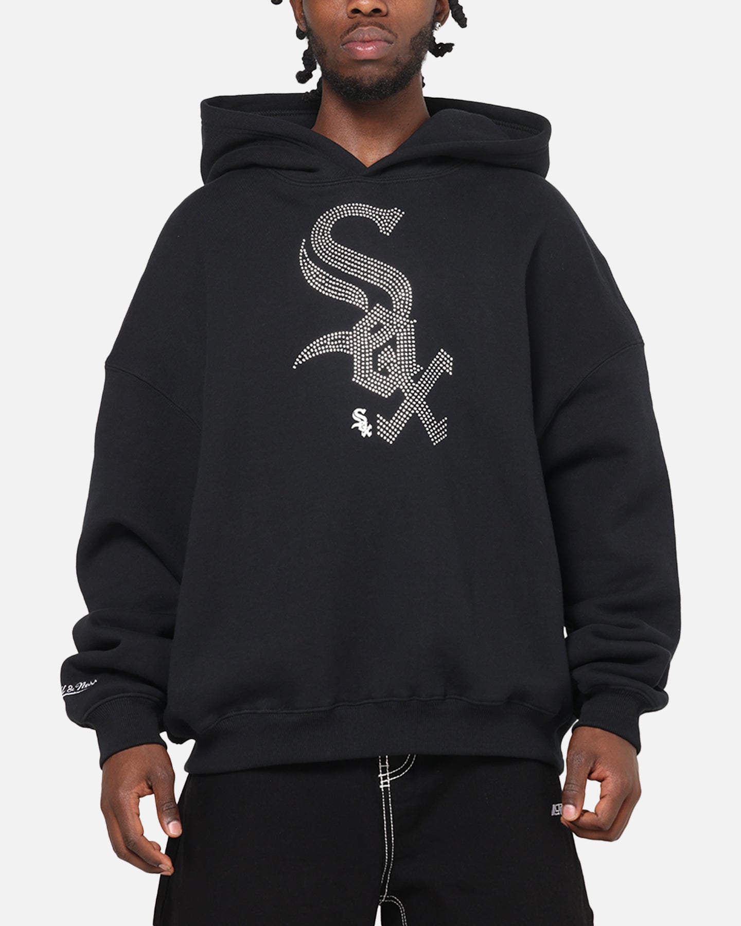 Mitchell & Ness Chicago White Sox Rhinestone Hoodie Faded Black