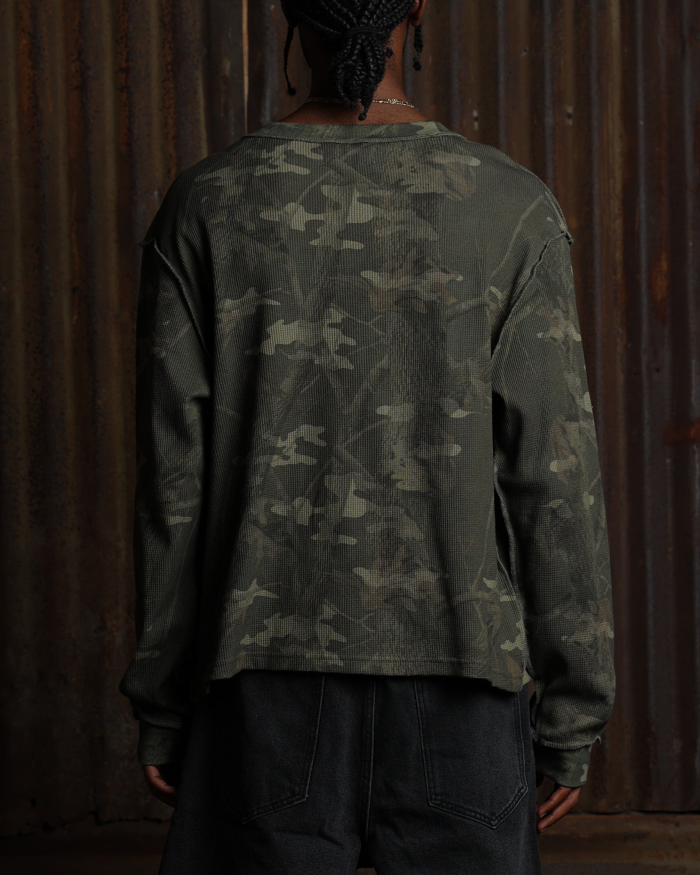 American Thrift Long Sleeve Thermal T-Shirt Camo