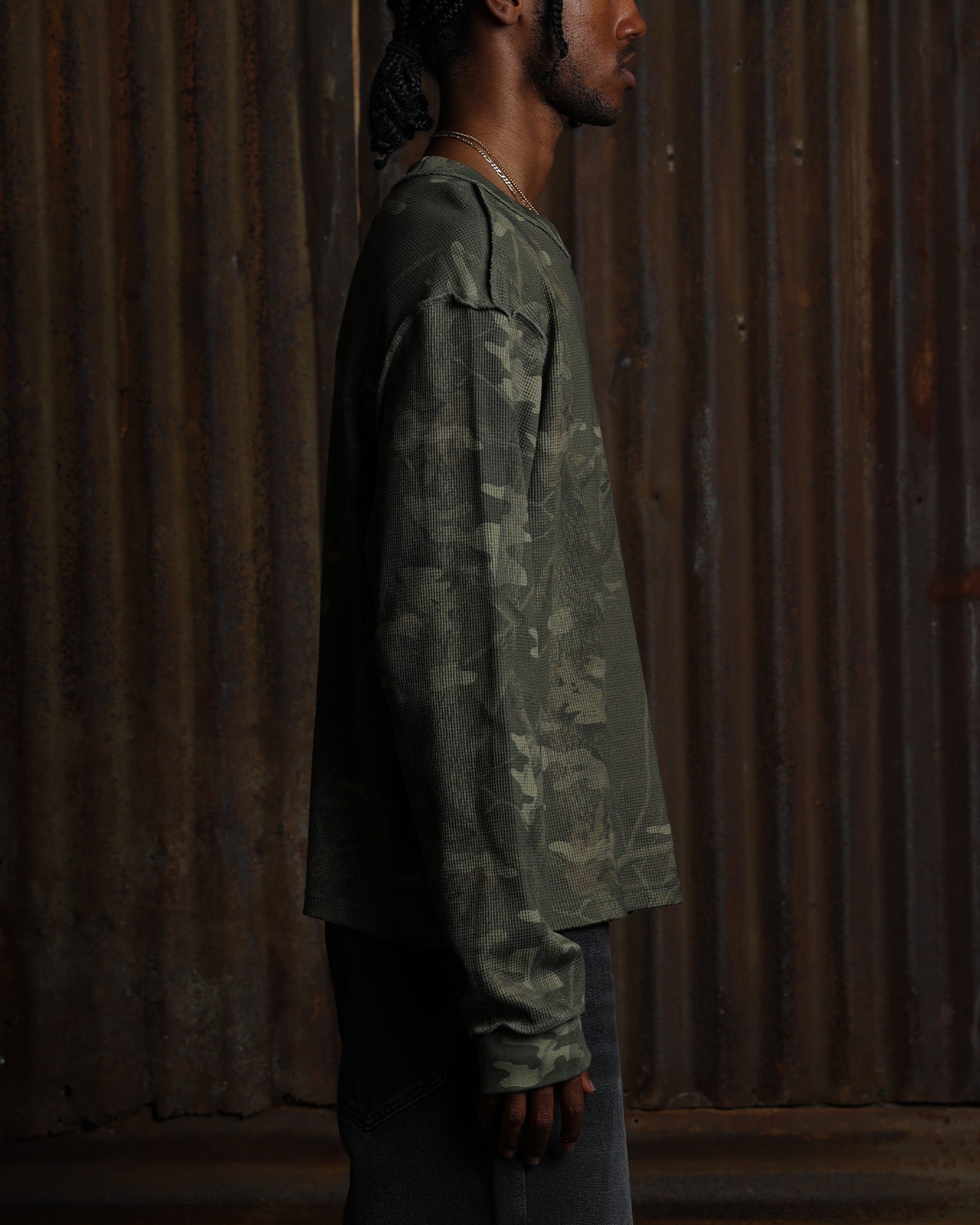 American Thrift Long Sleeve Thermal T-Shirt Camo