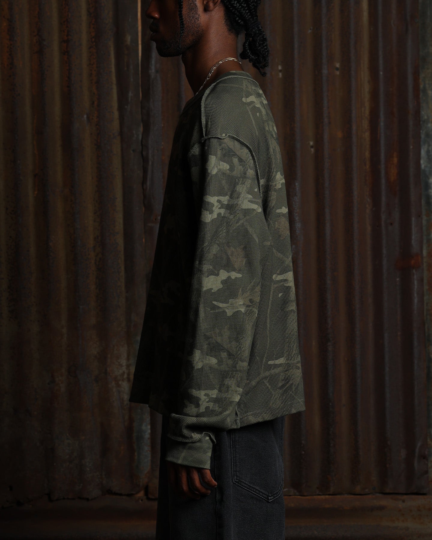 American Thrift Long Sleeve Thermal T-Shirt Camo