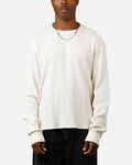 American Thrift Long Sleeve Thermal T-Shirt Off White