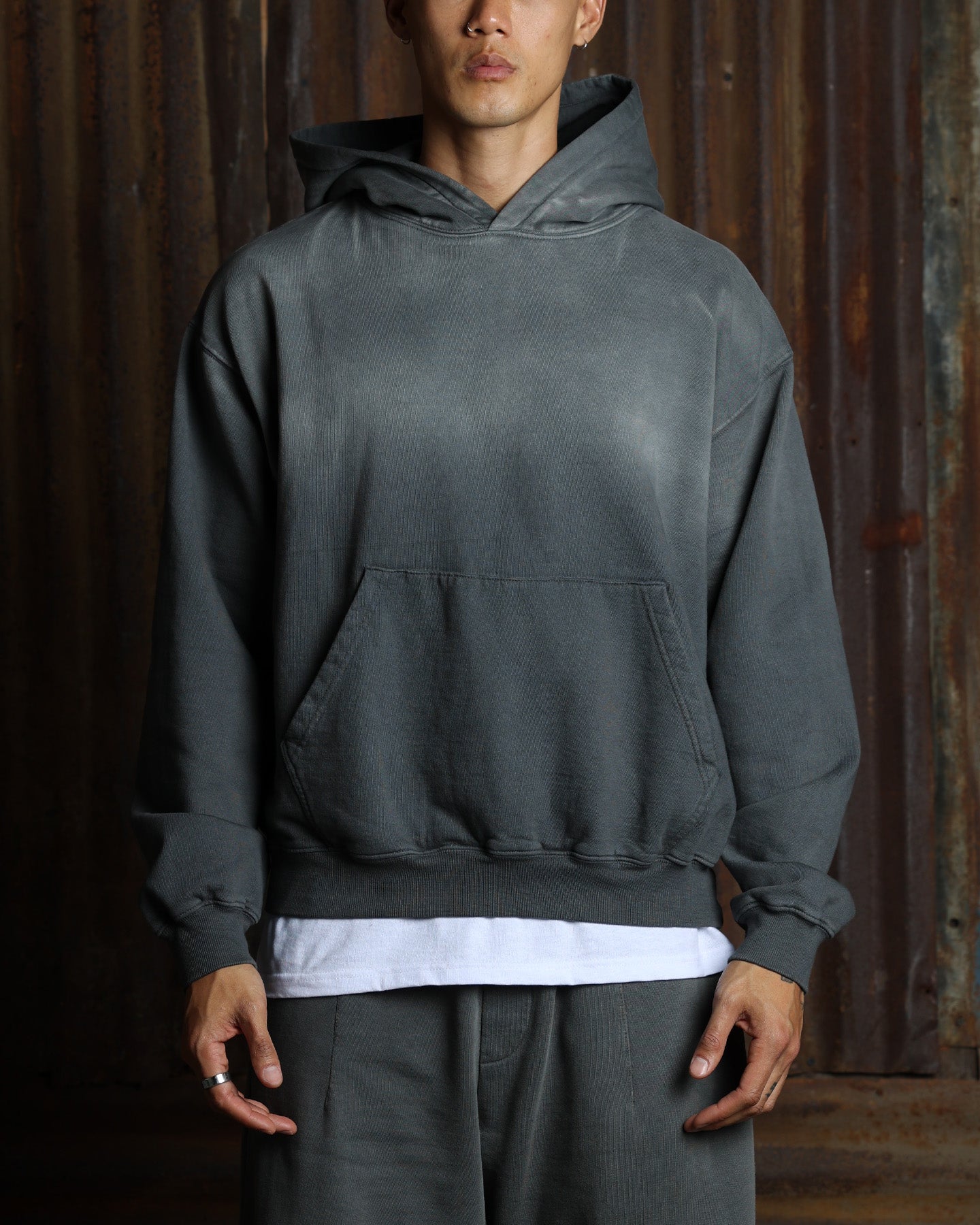 American Thrift Pullover Hoodie Washed Charcoal