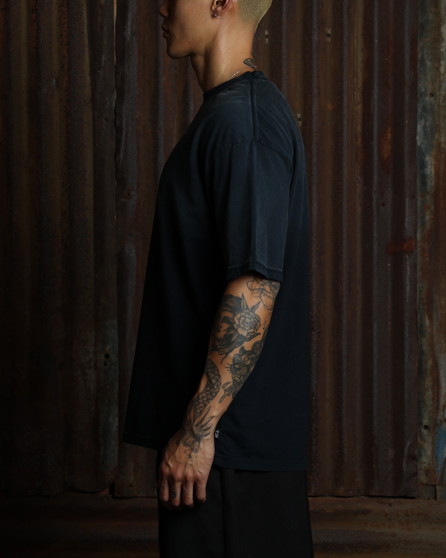 American Thrift Short Sleeve T-Shirt Washed Black