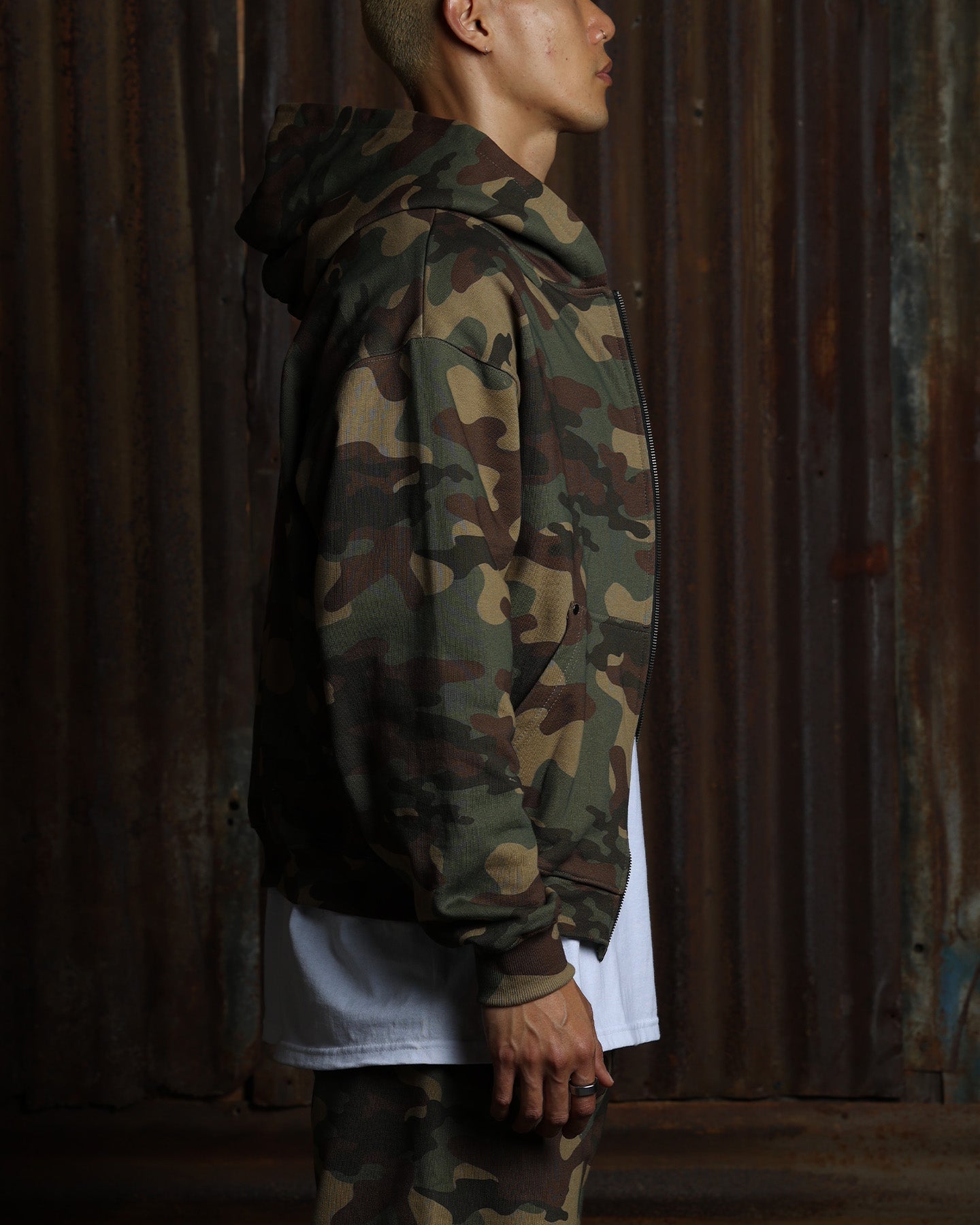 American Thrift Zip Hoodie Camo