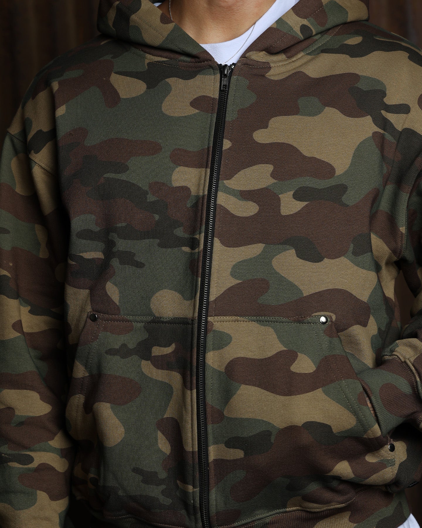 American Thrift Zip Hoodie Camo
