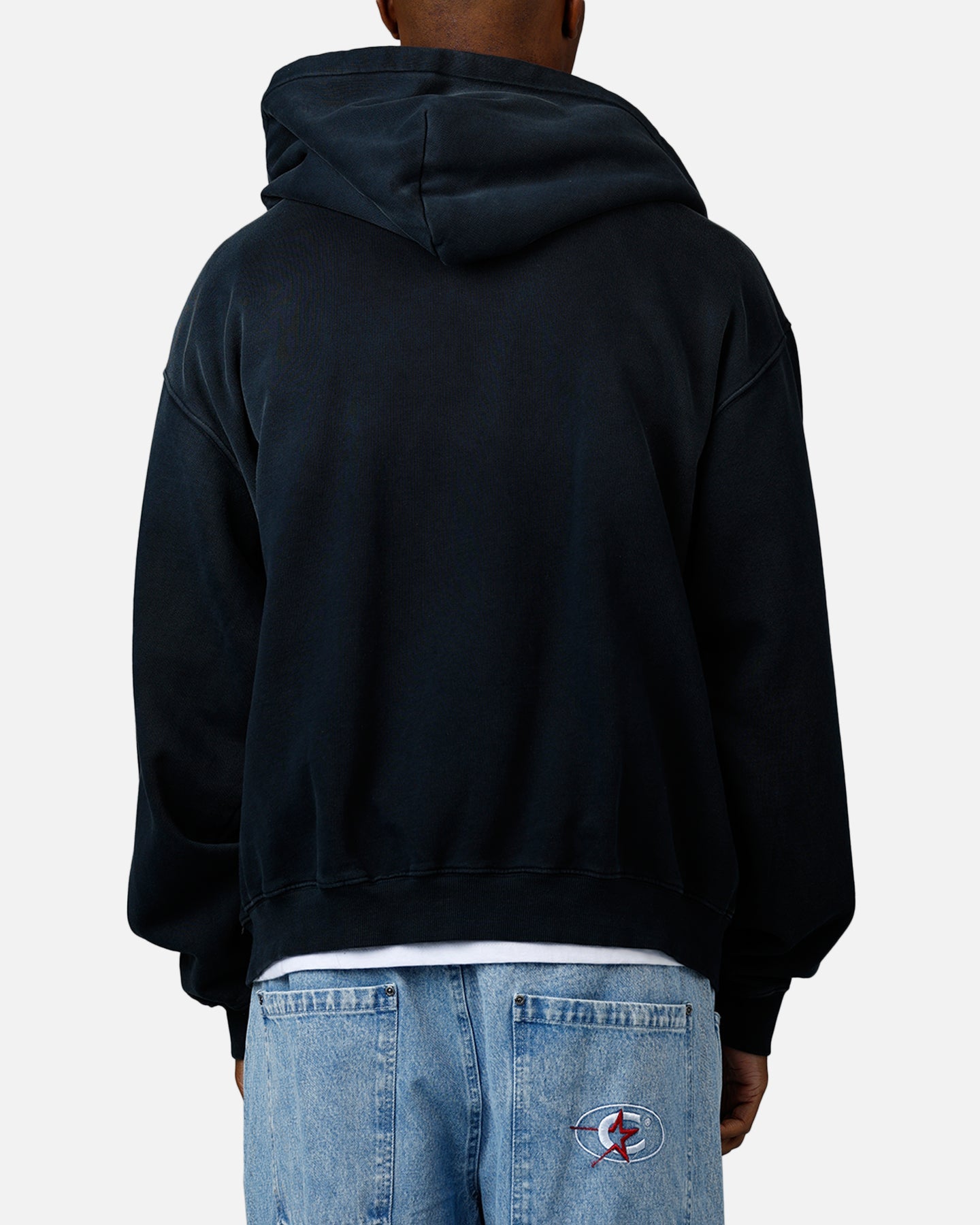 American Thrift Zip Hoodie Washed Black