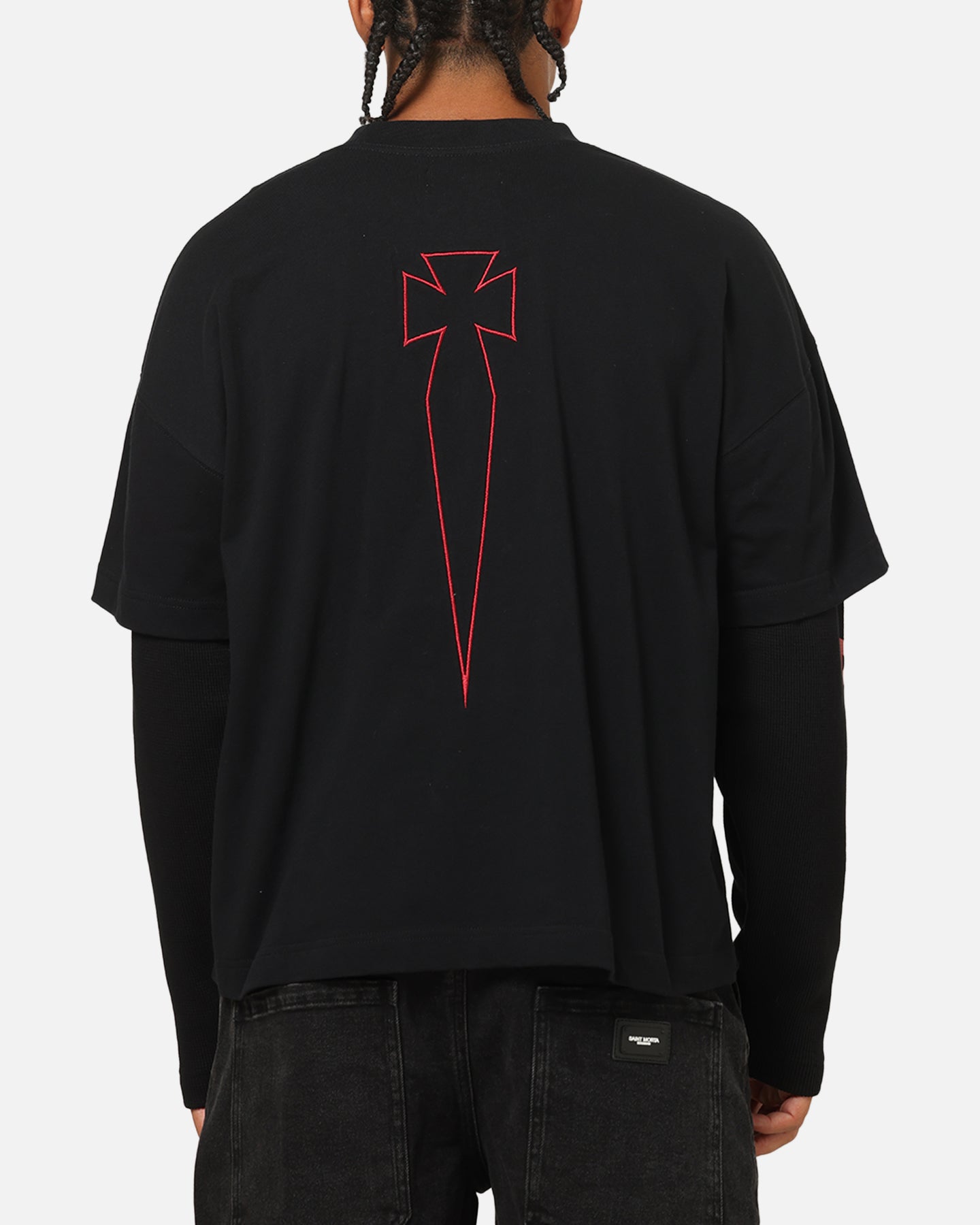 Saint Morta Athletc Season 2 Long Sleeve T-Shirt Black/Red