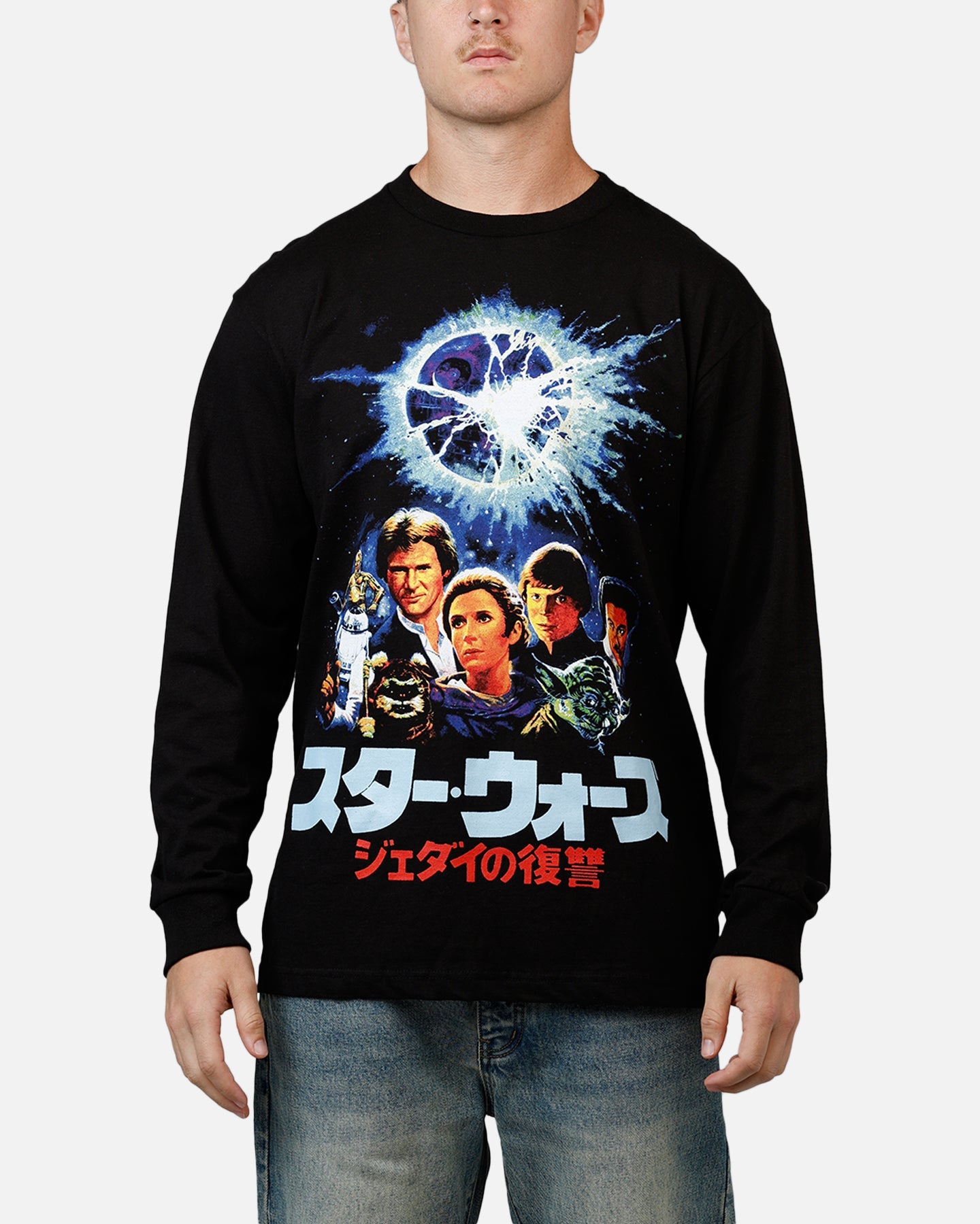 73Studio Star Wars Japan '05 Return Of The Jedi Long Sleeve T-Shirt Black