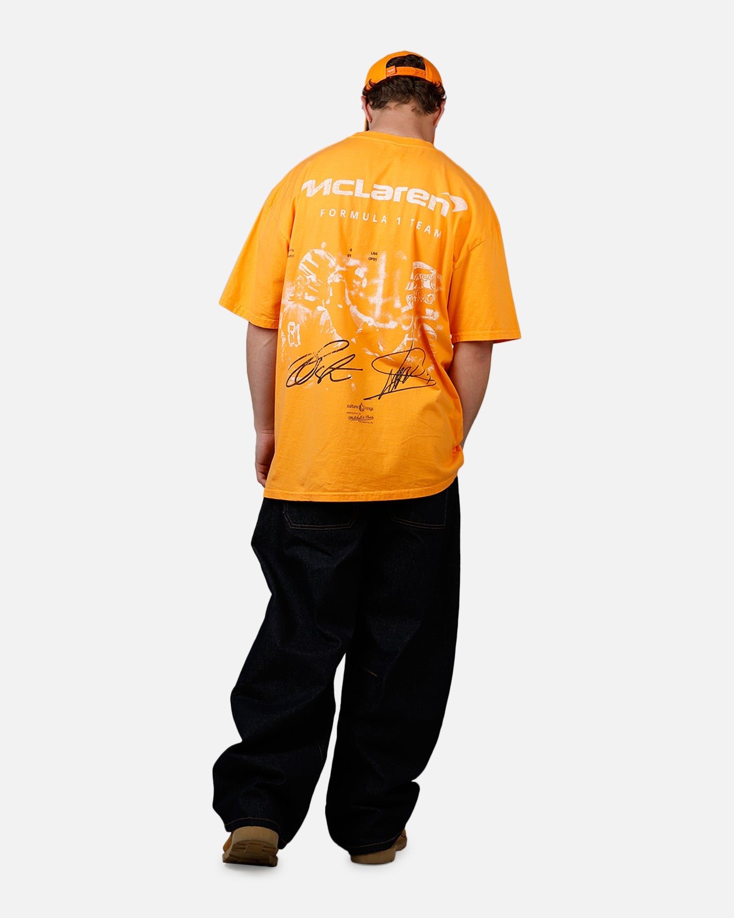 Culture Kings X McLaren F1 Oscar & Lando T-Shirt Orange