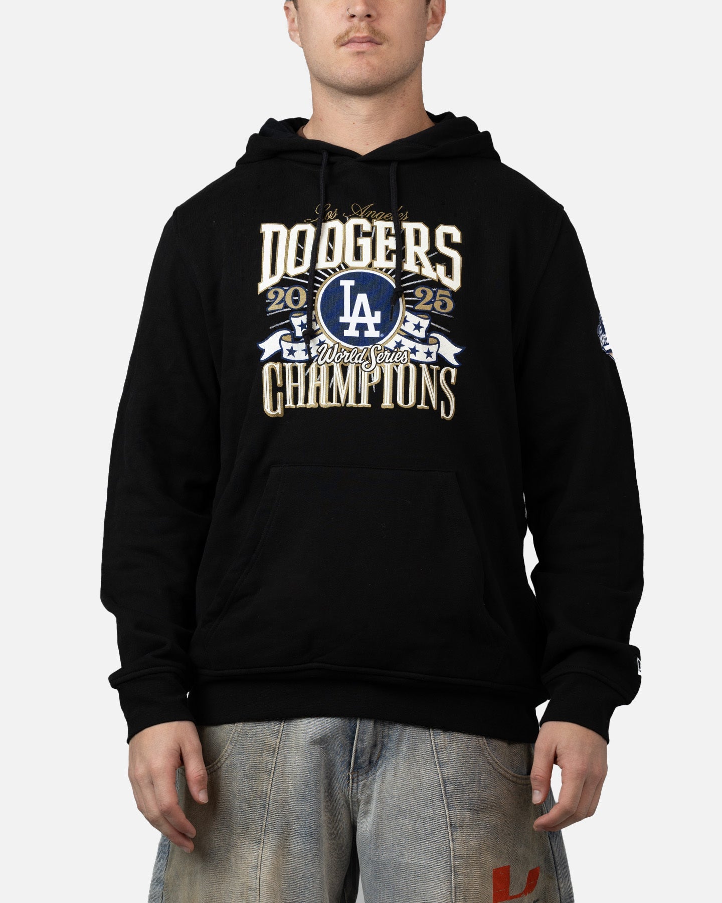 New Era Los Angeles Dodgers World Series Champs Hoodie Black