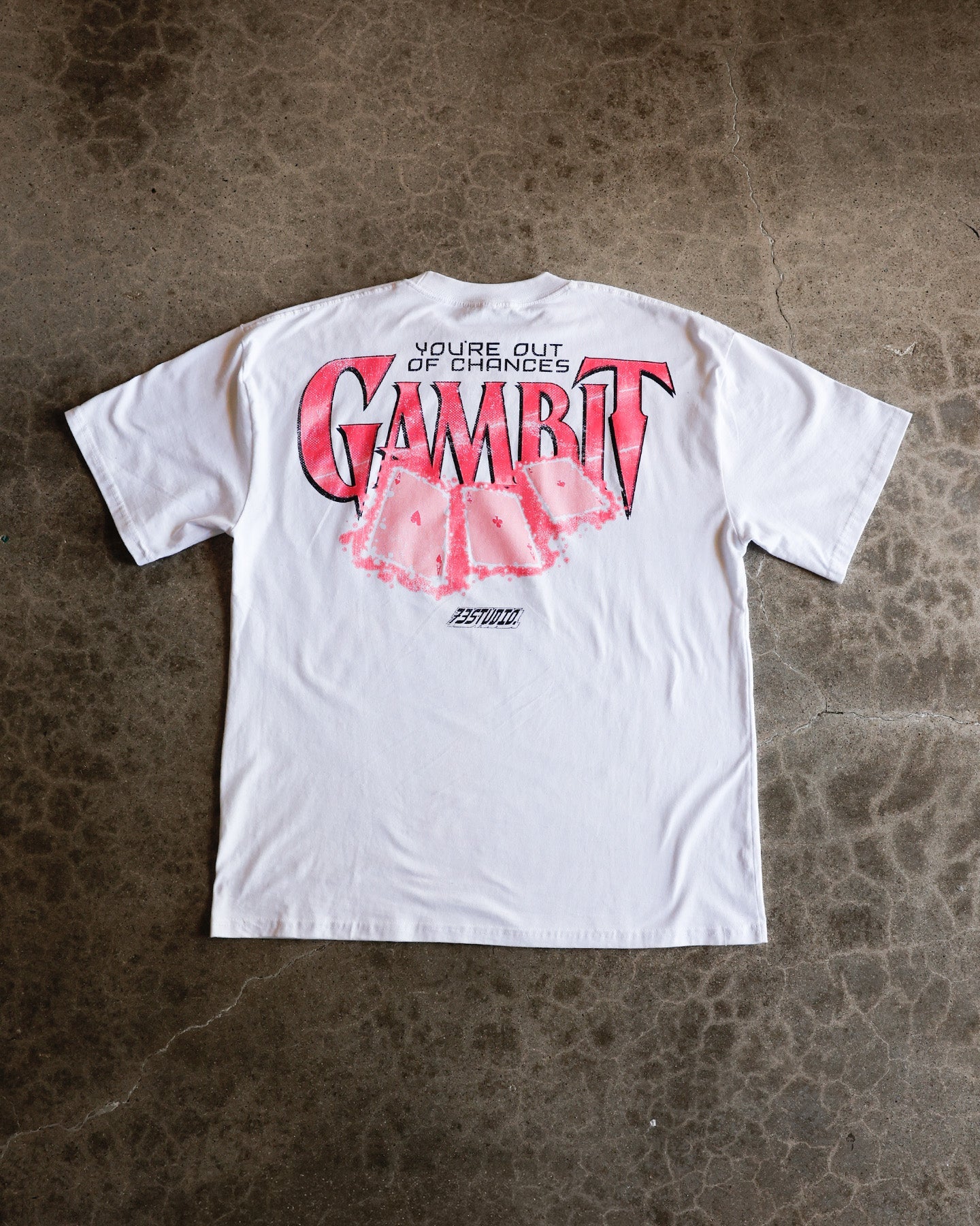 73Studio Marvel X-Men Gambit Vintage T-Shirt White