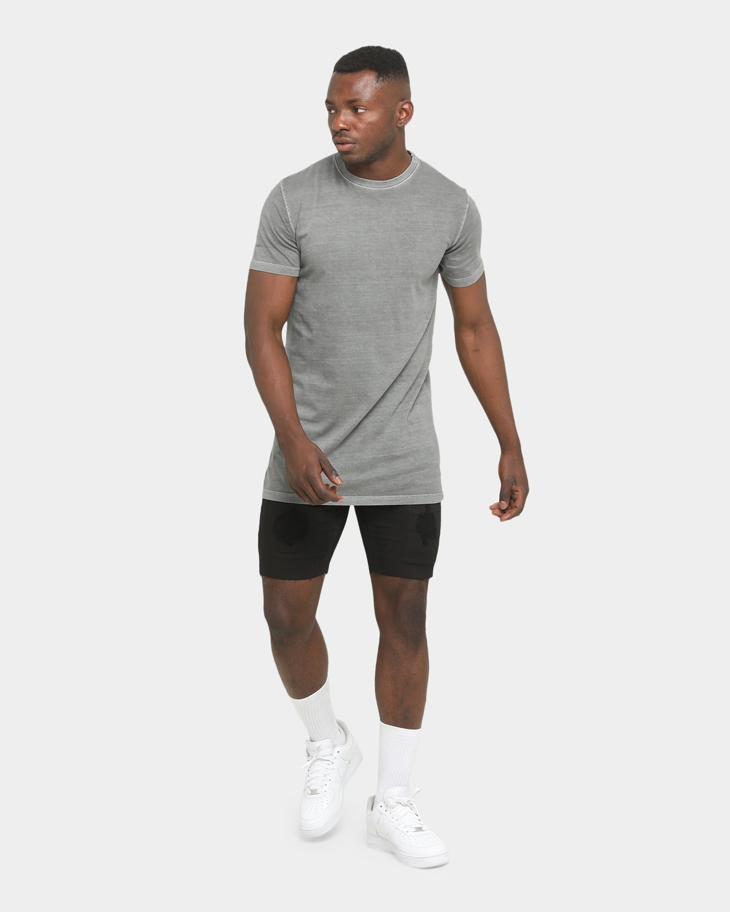 Nena And Pasadena Apocalypse Denim Shorts Black