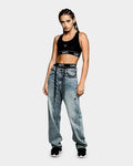 The Anti Order Women's Post Modern Relaxed Jean Bleached Blue
